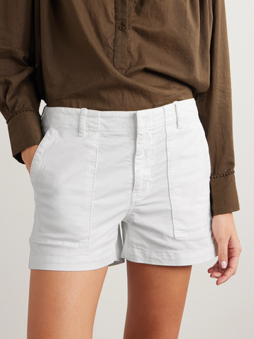 Nili Lotan Utility cotton-blend shorts