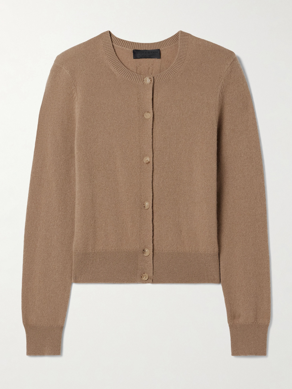 Nili Lotan March Cashmere Cardigan In Brown