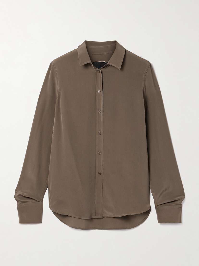 Nili Lotan Gaia Silk Crepe De Chine Shirt
