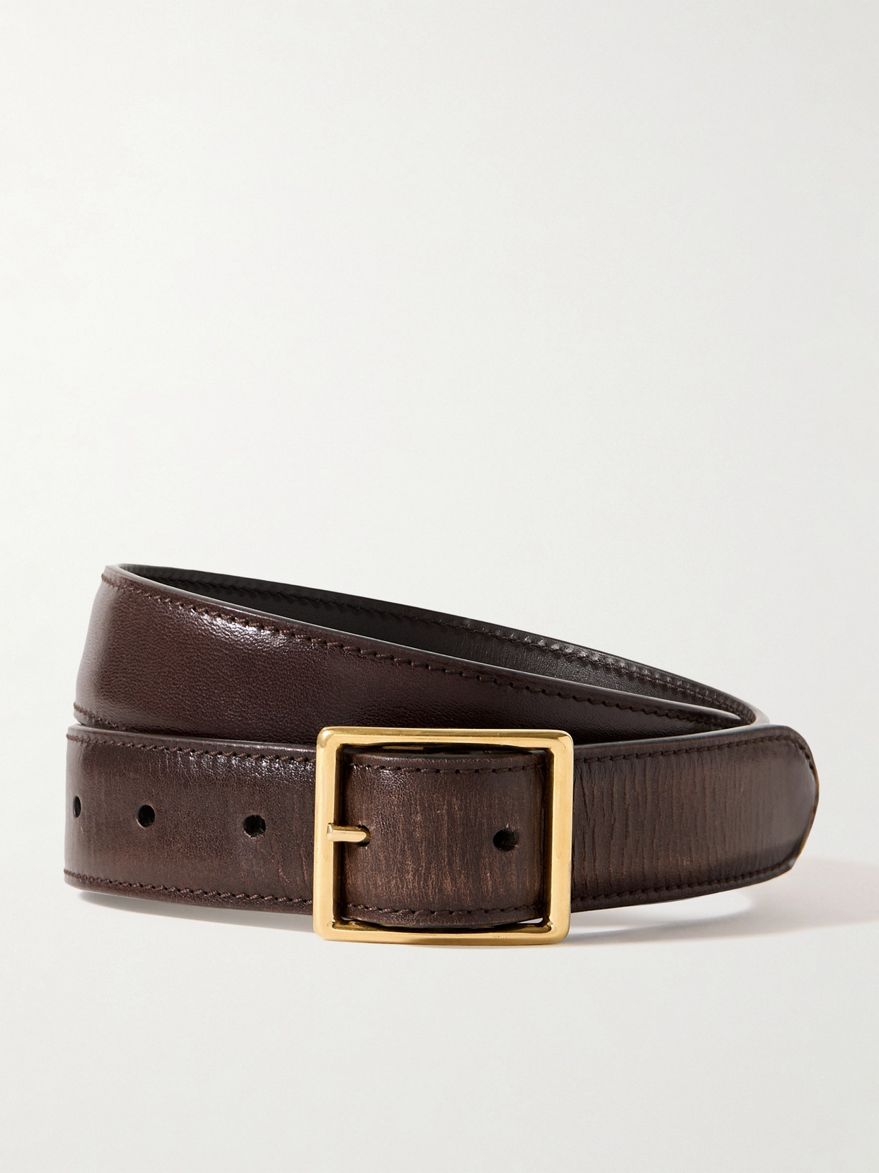 Nili Lotan Gabriele Leather Belt In Brown