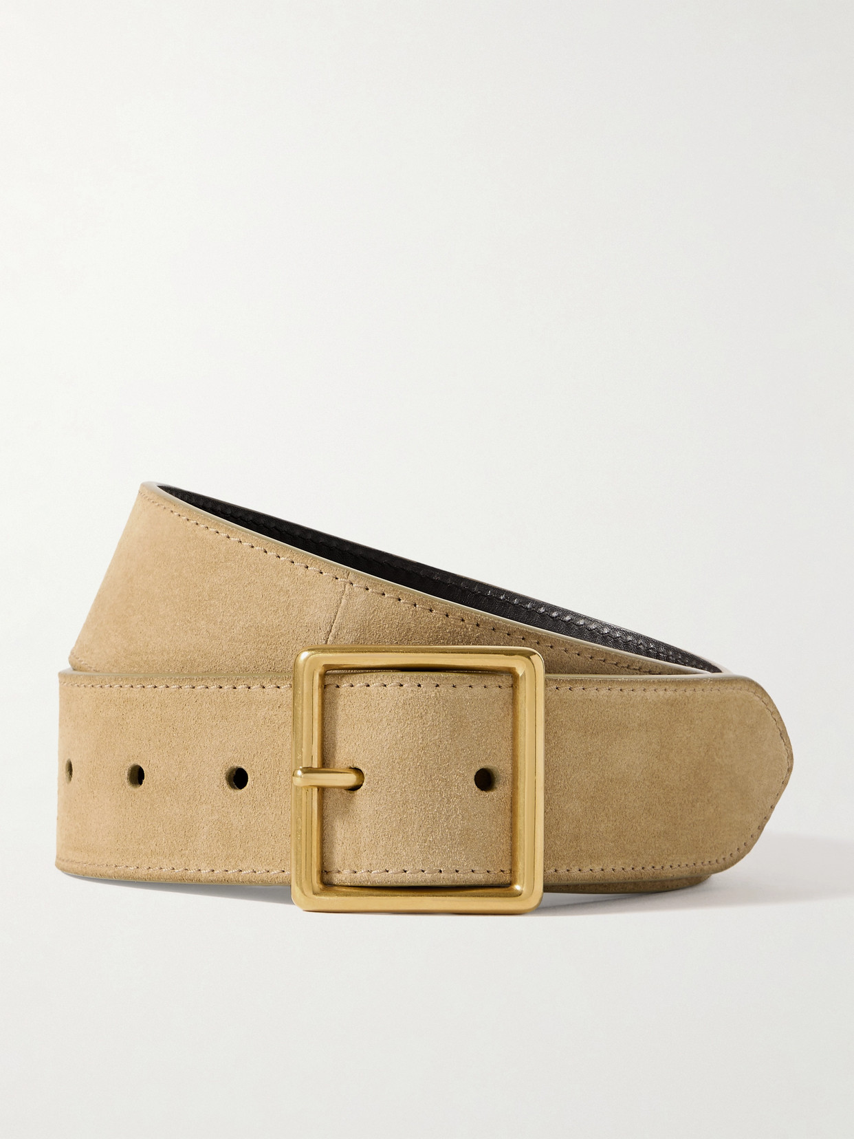 Nili Lotan Marcela Suede Belt In Neutrals