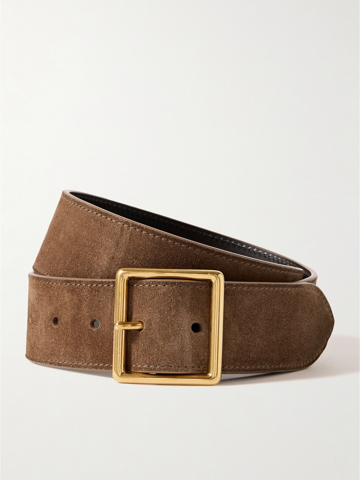 Nili Lotan Marcela Suede Belt In Brown