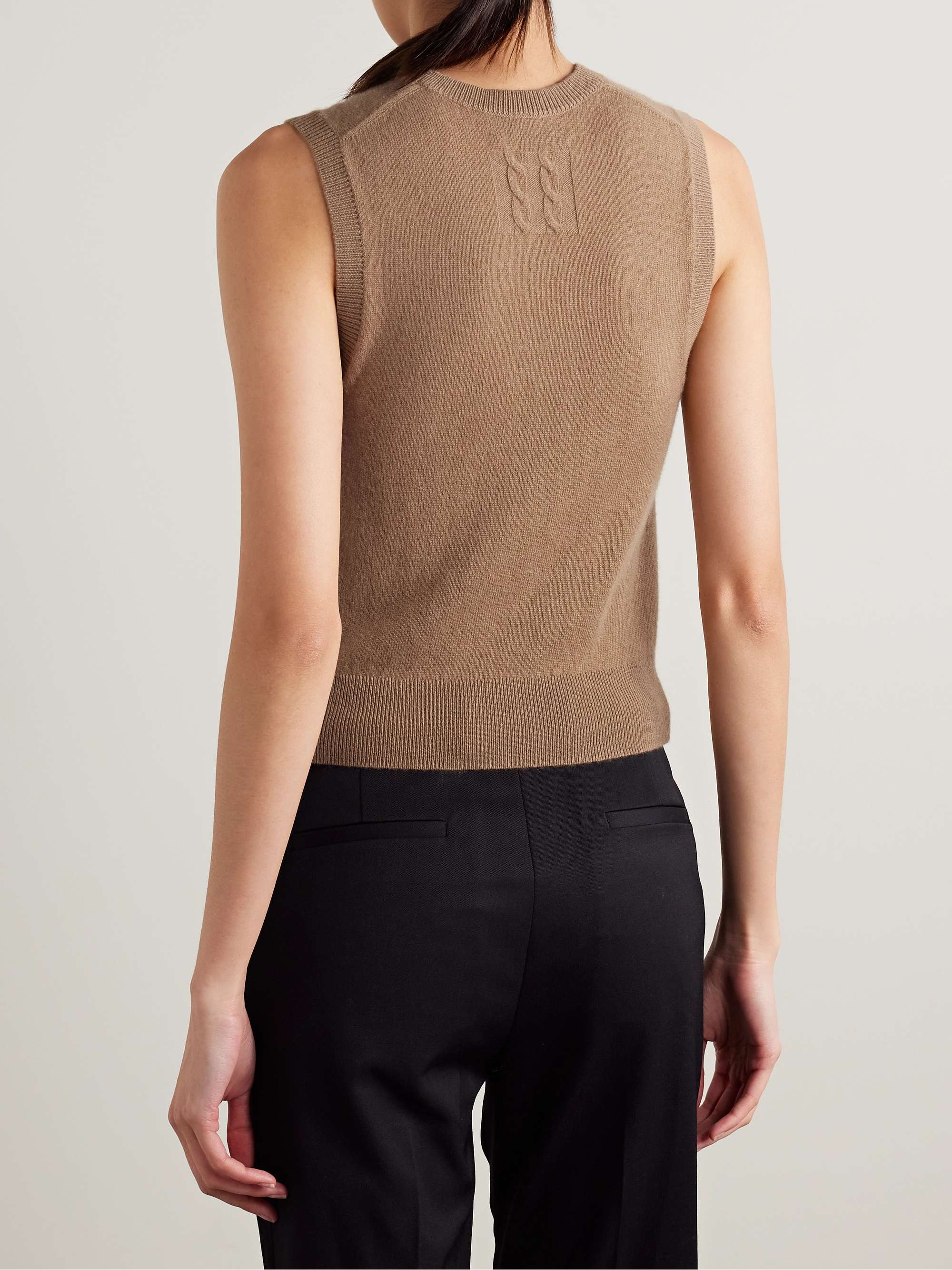 NILI LOTAN May cropped cashmere tank