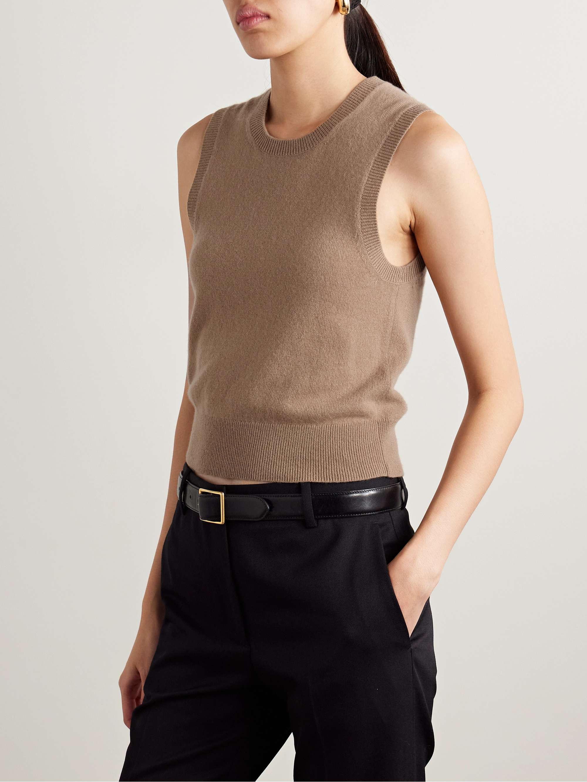NILI LOTAN May cropped cashmere tank