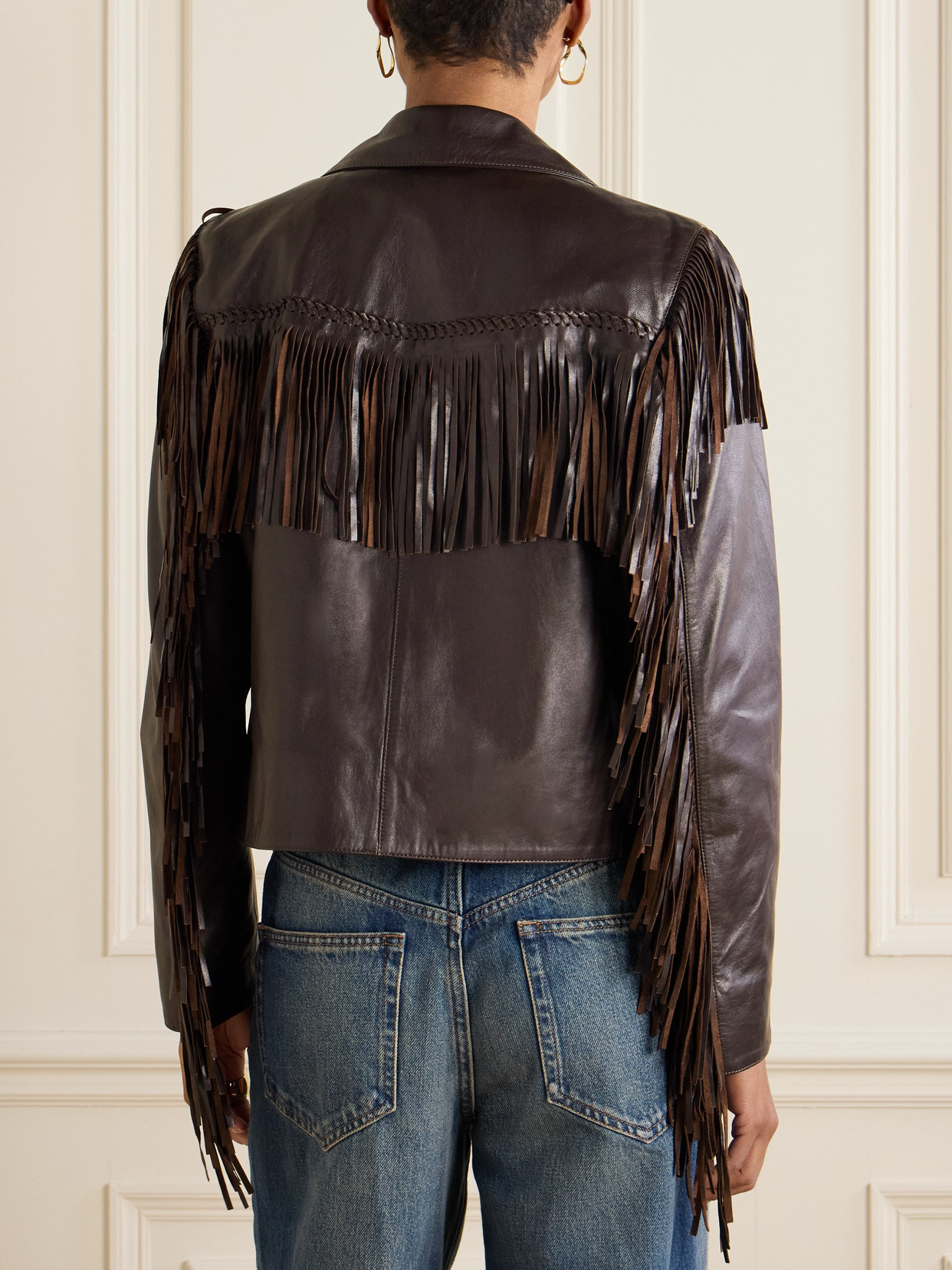 Nili Lotan Eloi Suede Jacket In Brown