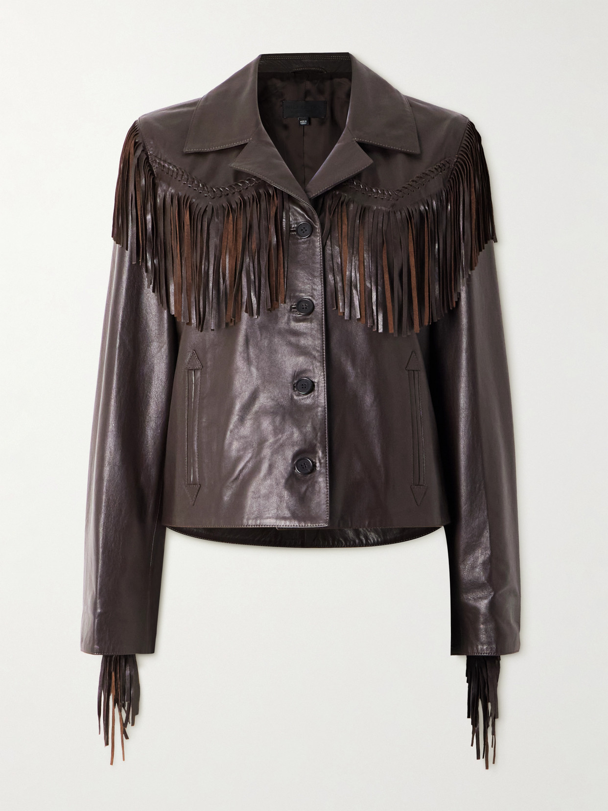 Nili Lotan Eloi Suede Jacket In Brown