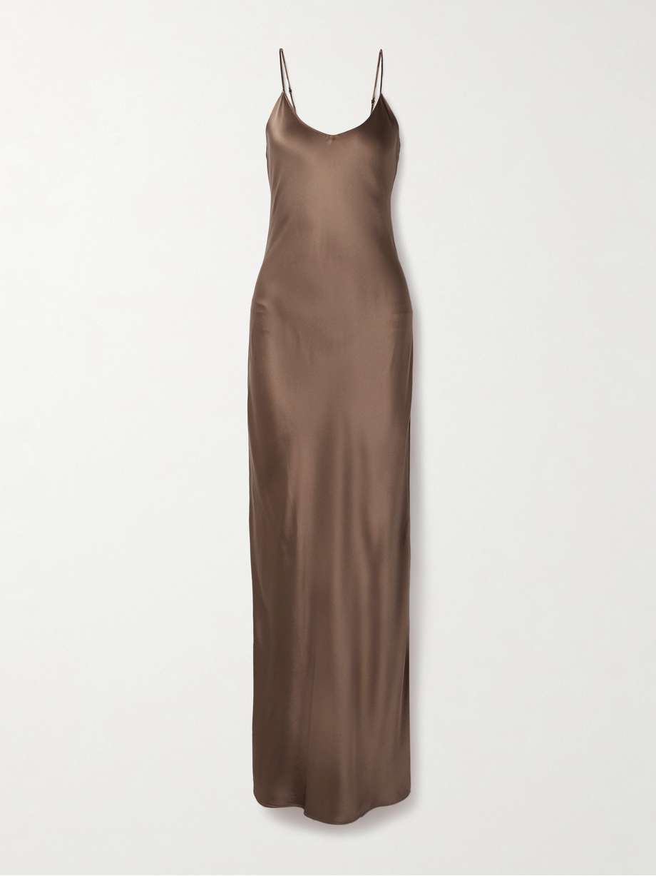 cami silk-satin gown