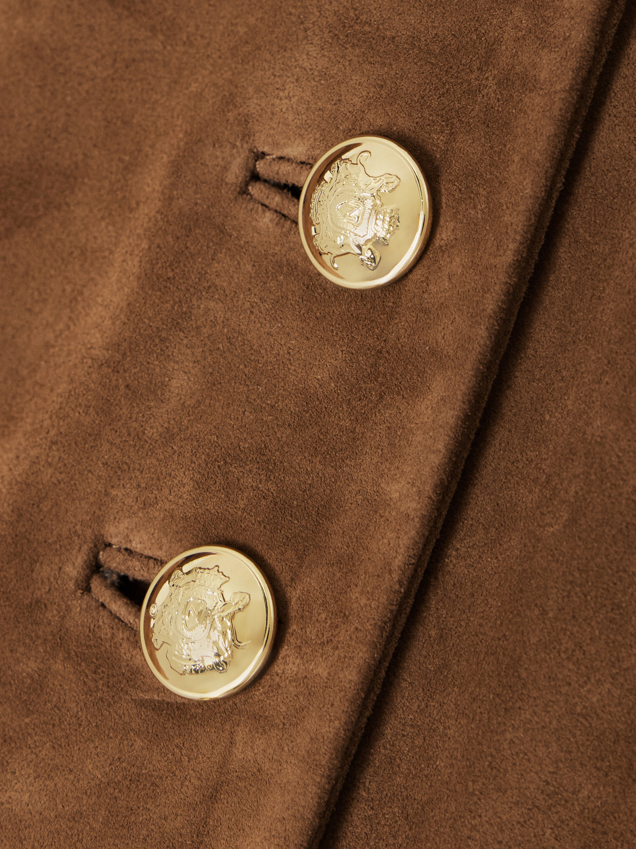 Nili Lotan Nanon Suede Jacket In Brown
