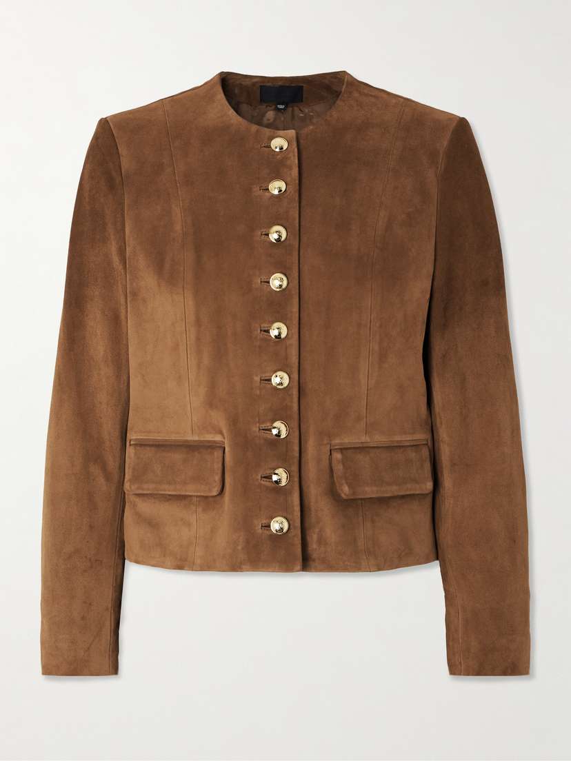 Nili Lotan Nanon Suede Jacket