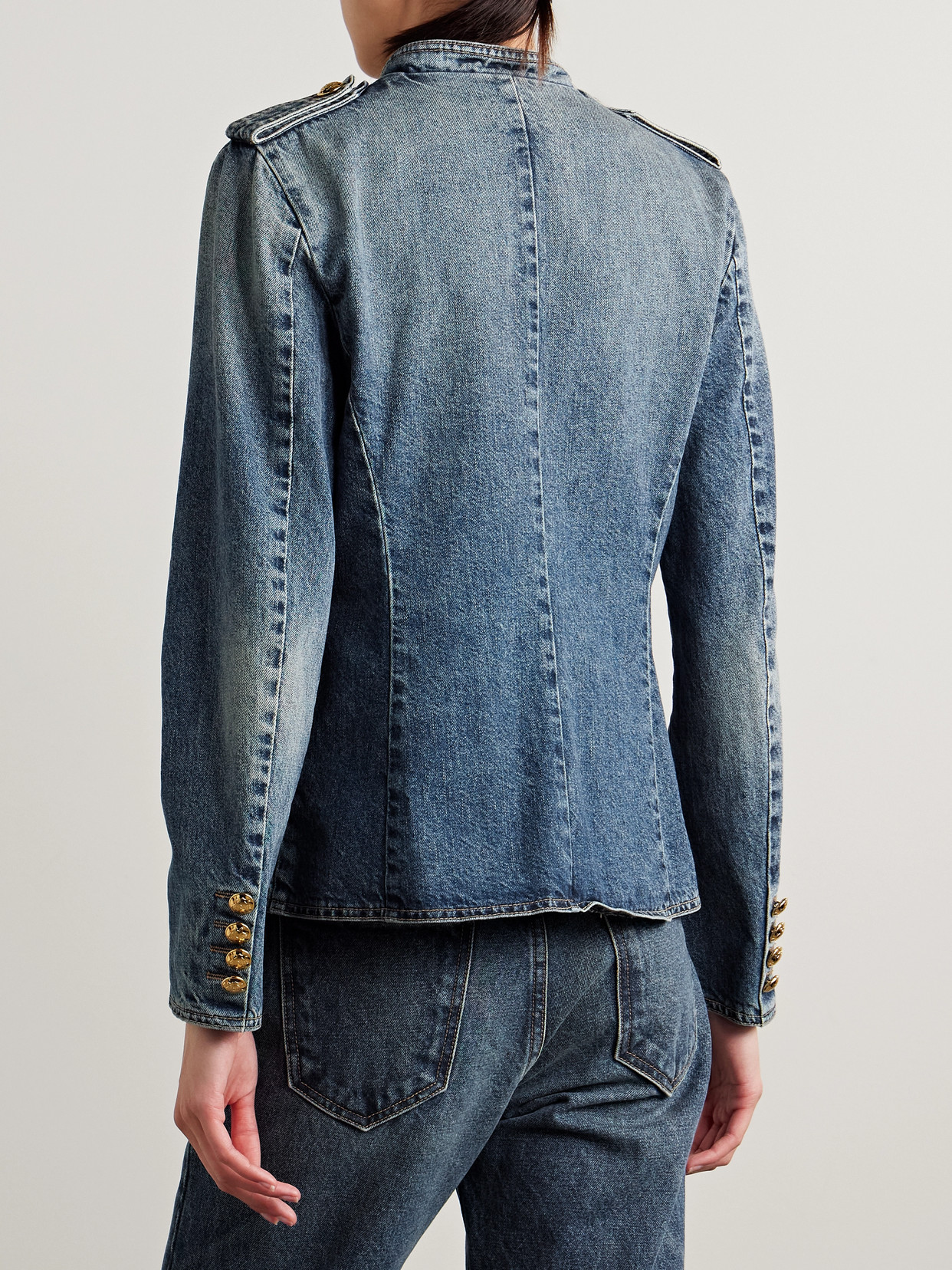 Nili Lotan Geraldine Denim Jacket In Blue