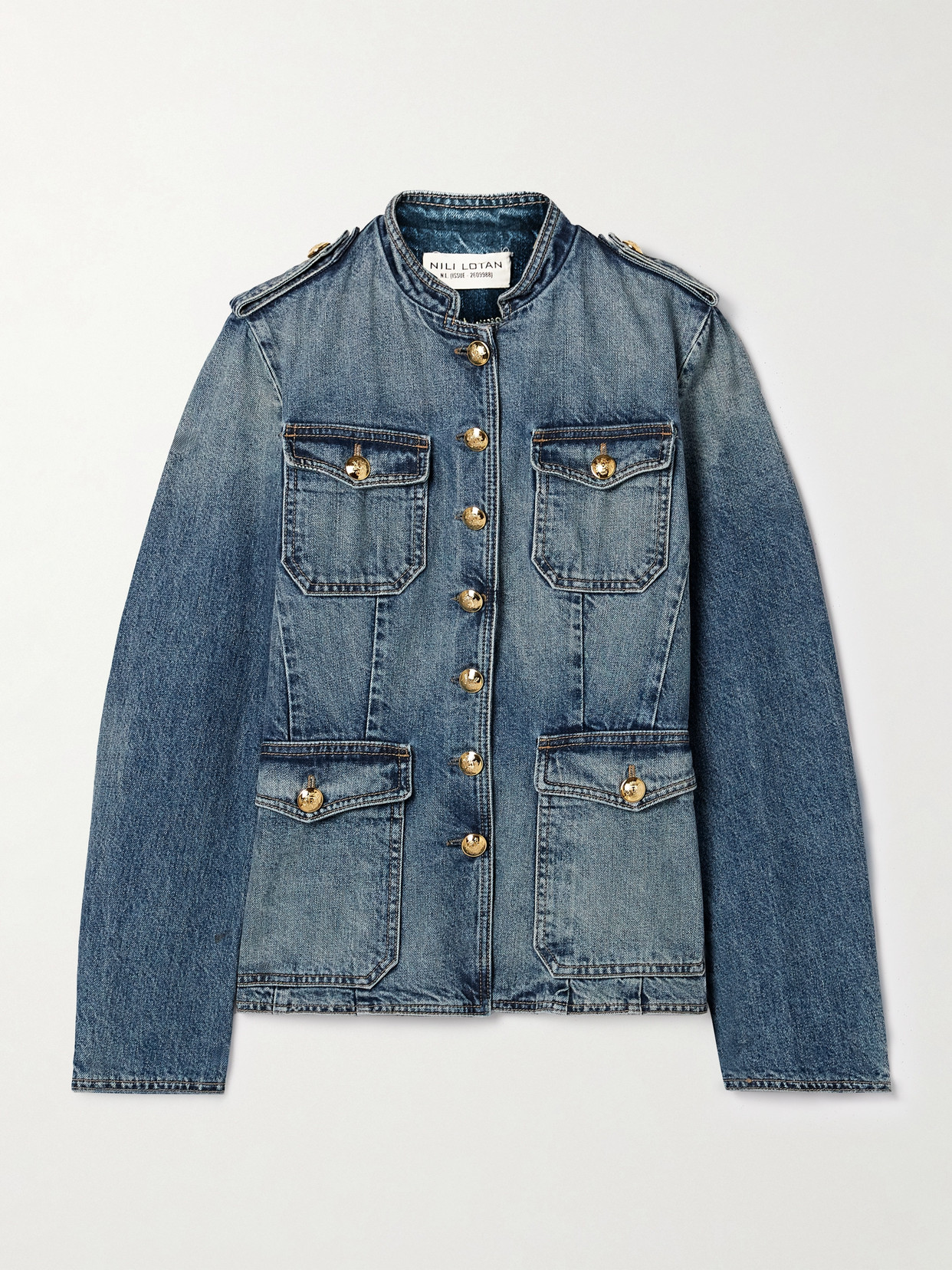 Nili Lotan Geraldine Denim Jacket In Blue