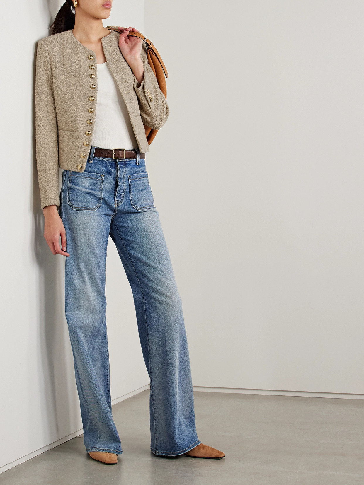 NILI LOTAN PATTI COTTON-BLEND TWEED JACKET