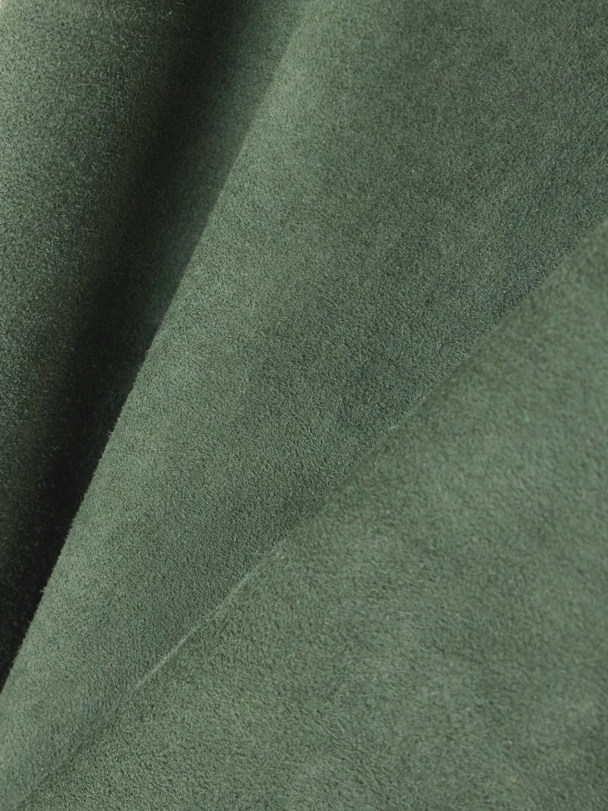 Stouls Jp Paneled Suede Flared Pants In Green