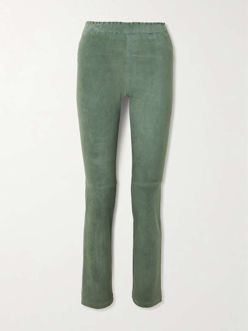 STOULS Jp Paneled Suede Flared Pants