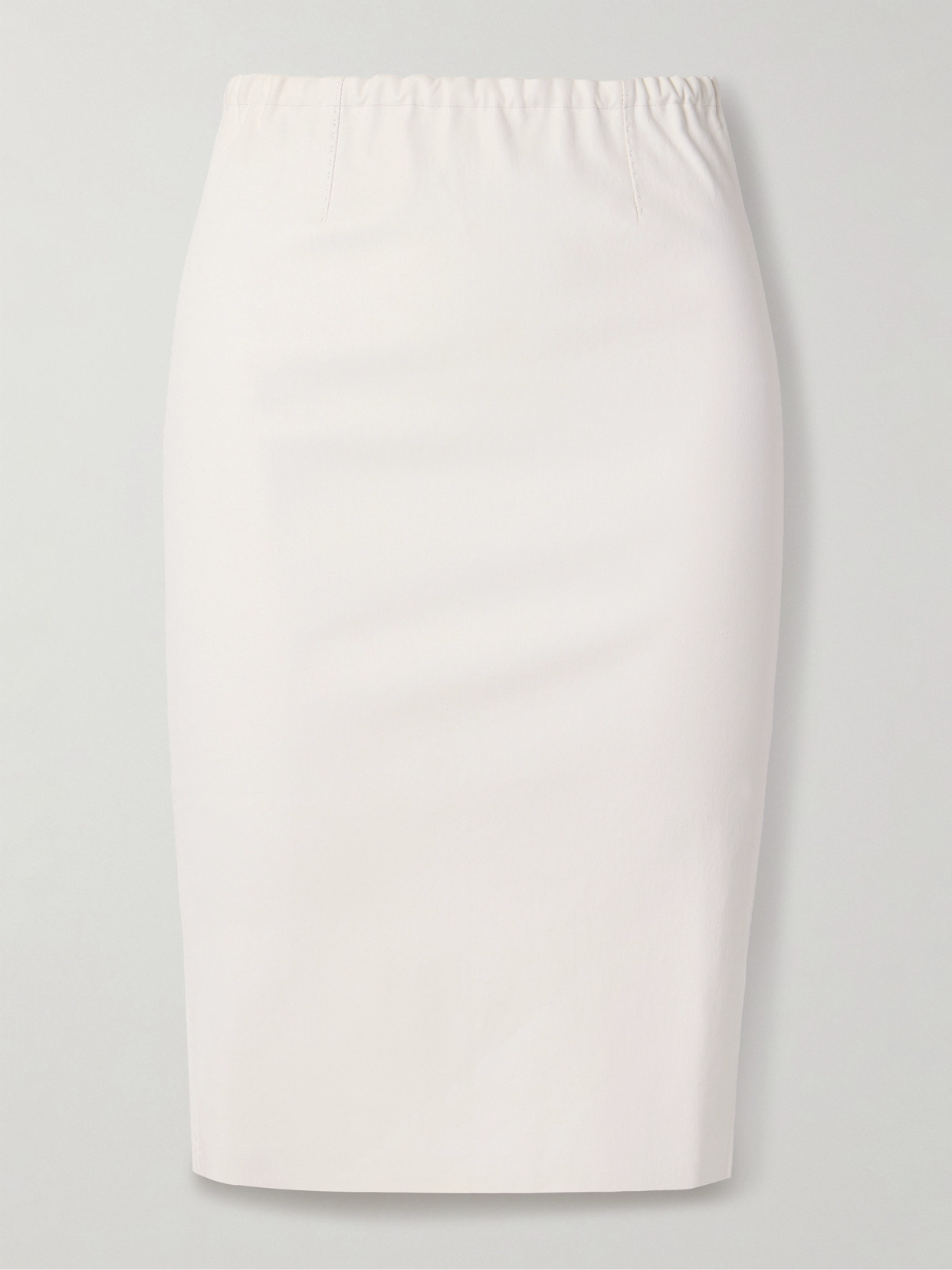 Stouls Gilda Leather Skirt In White