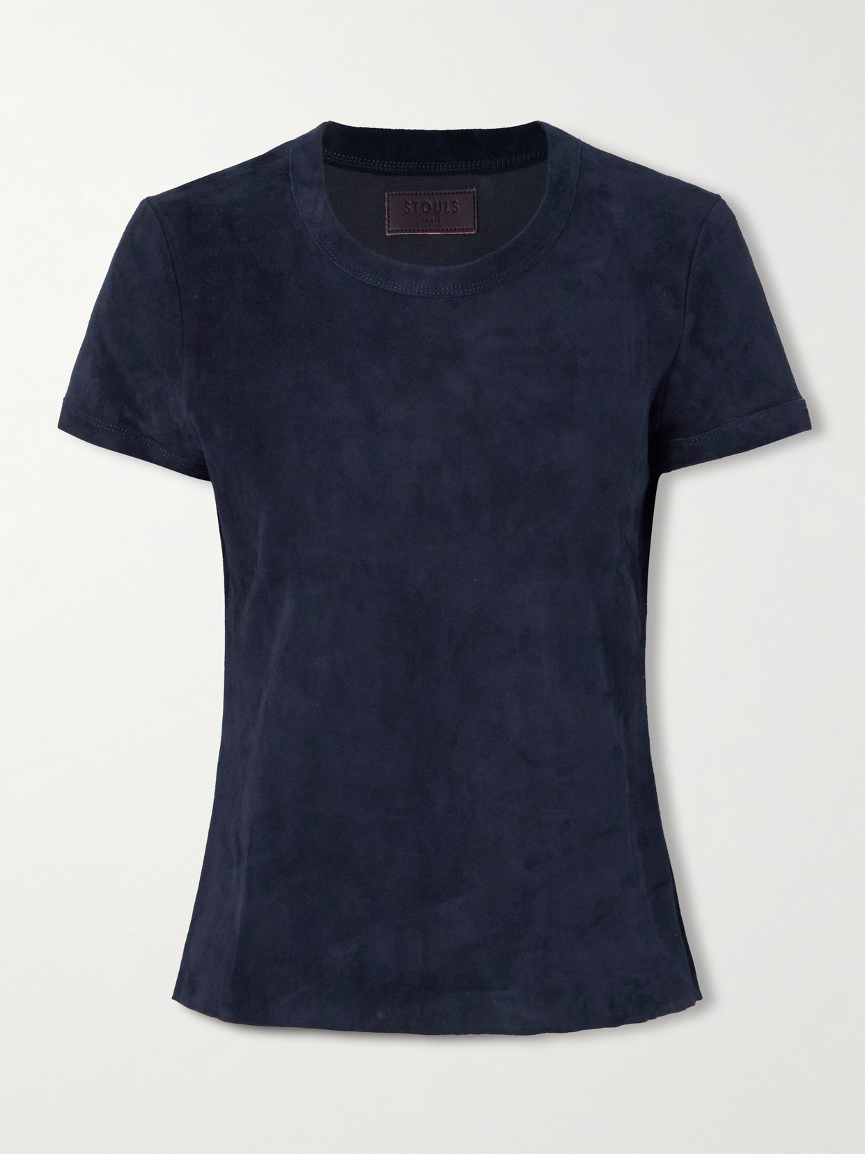 Stouls Iconic Suede T-shirt In Black