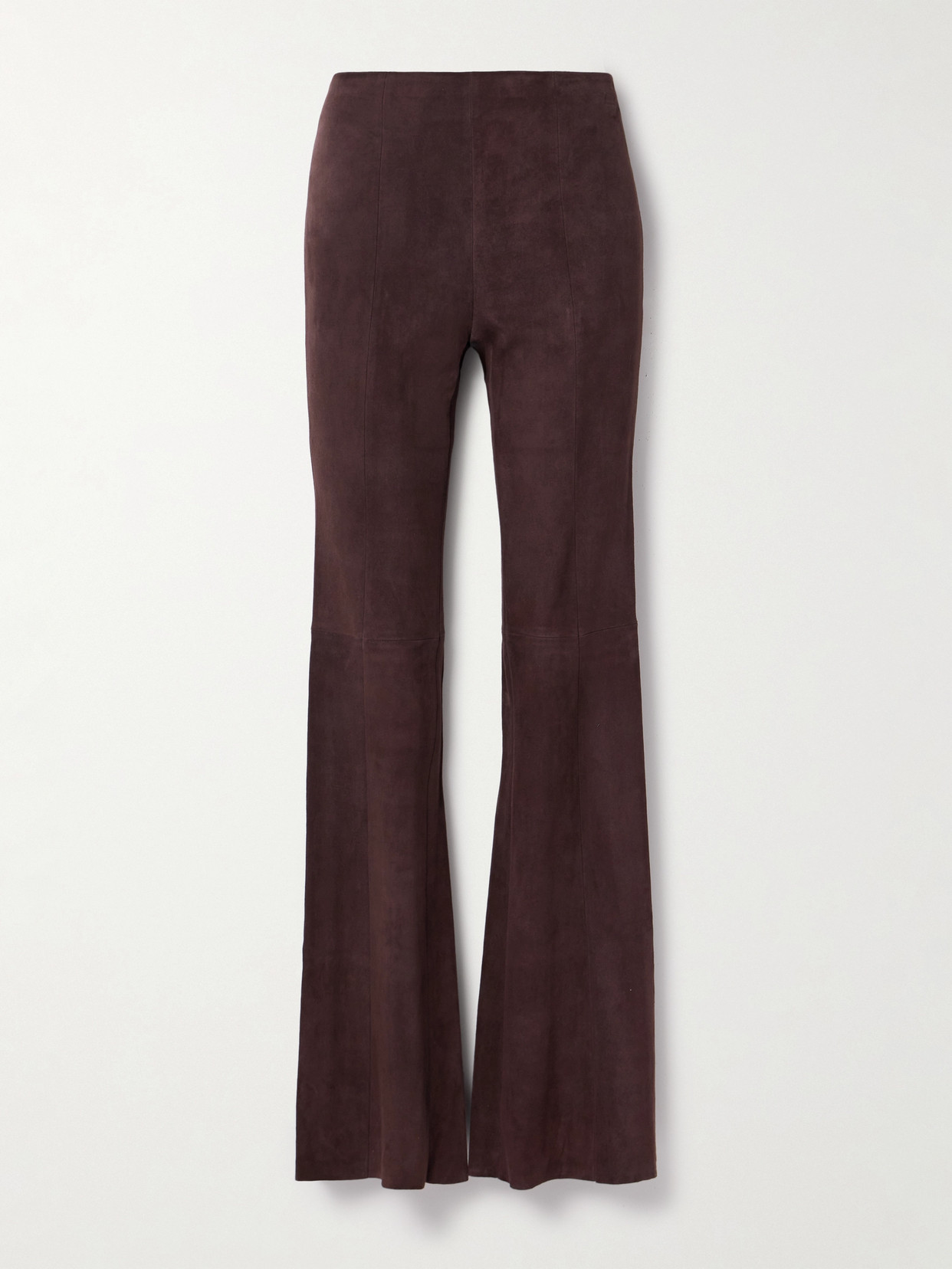Stouls Gégé Suede Flared Pants In Brown