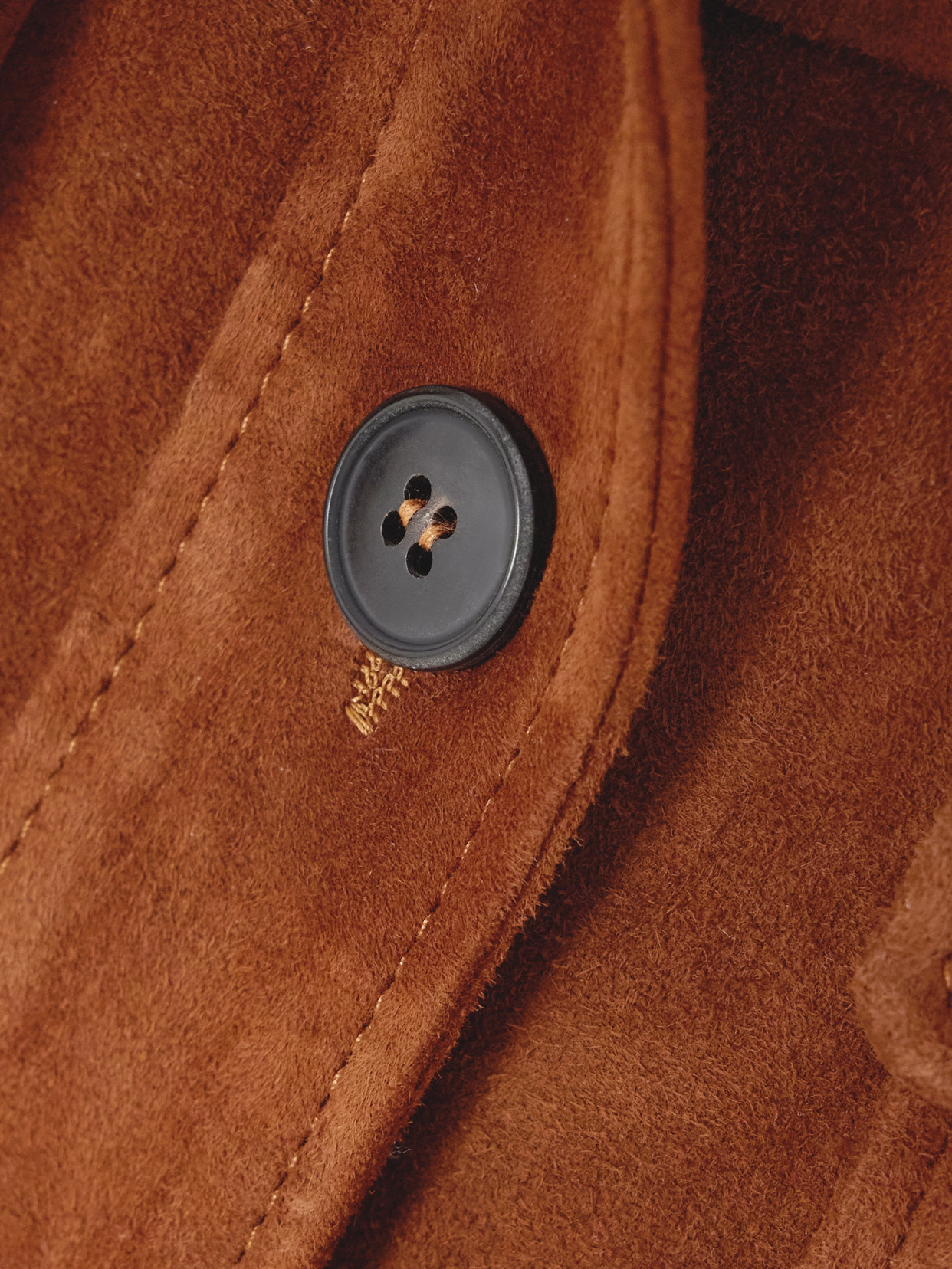 Stouls Léoncino Cropped Suede Jacket In Brown