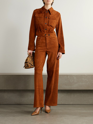 Stouls Léoncino cropped suede jacket
