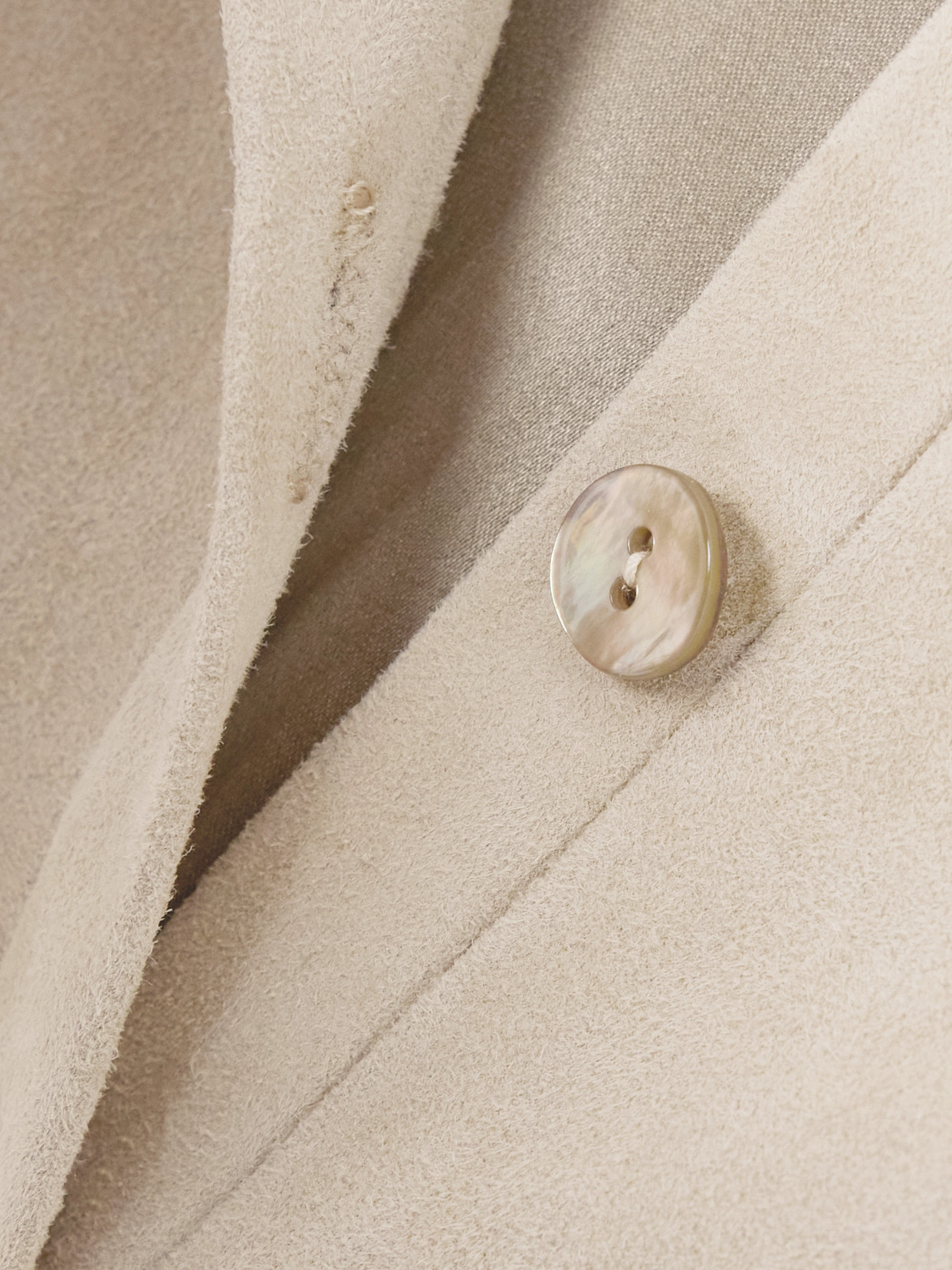 Stouls Astrid Cropped Suede Jacket In Neutrals