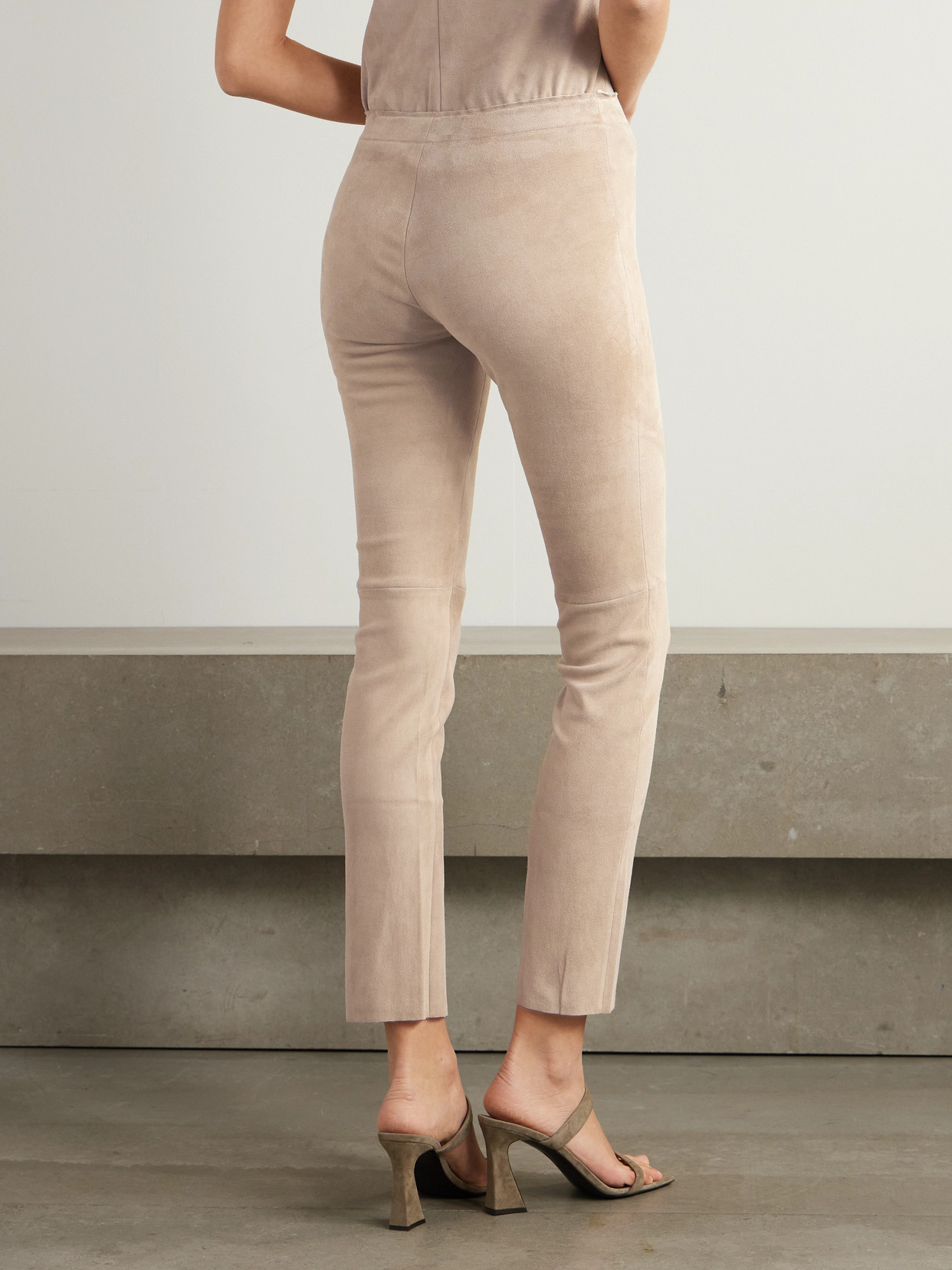 Stouls Jacky Suede Leggings In Neutrals
