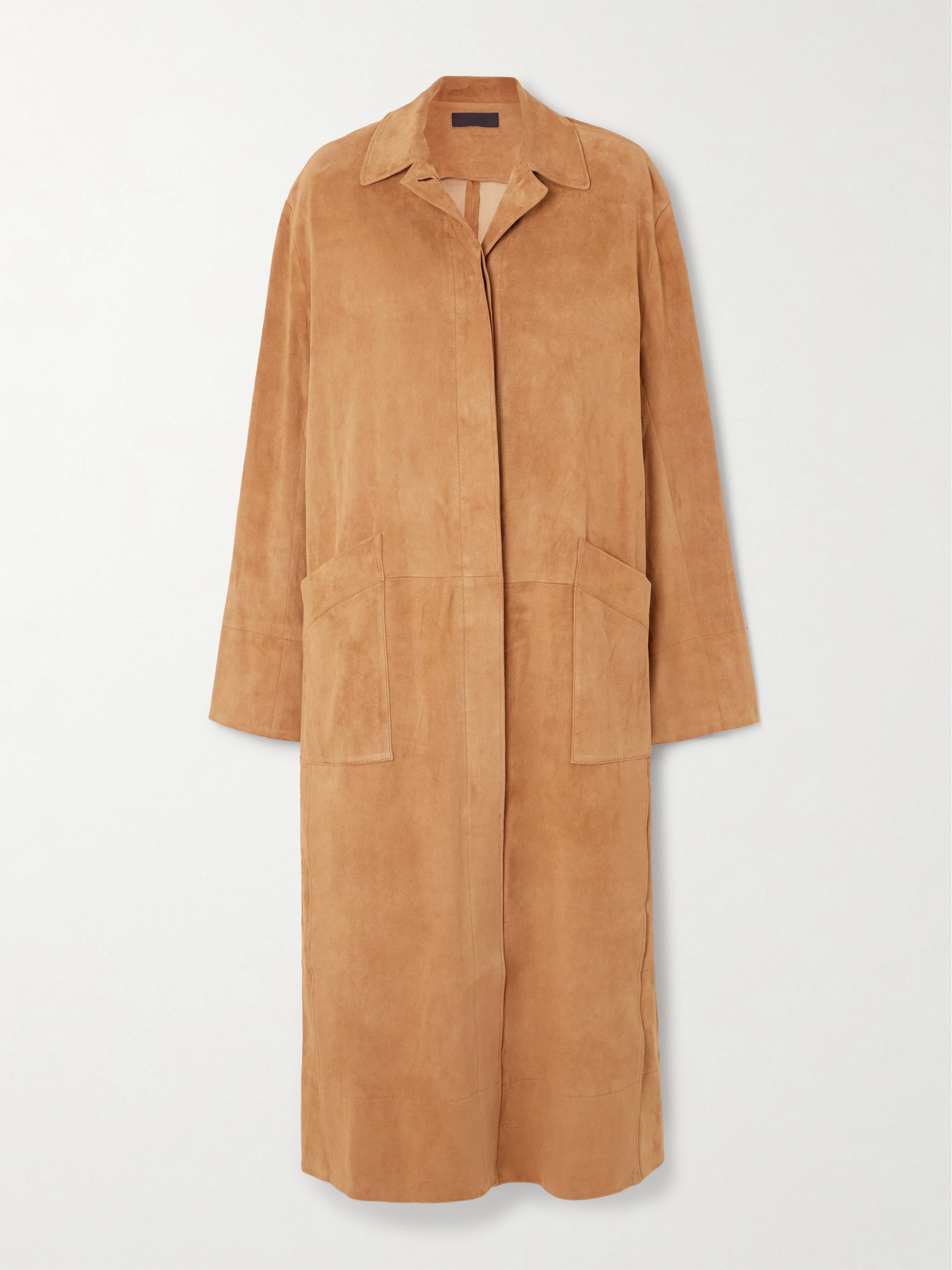 Stouls Corleone Suede Coat In Brown