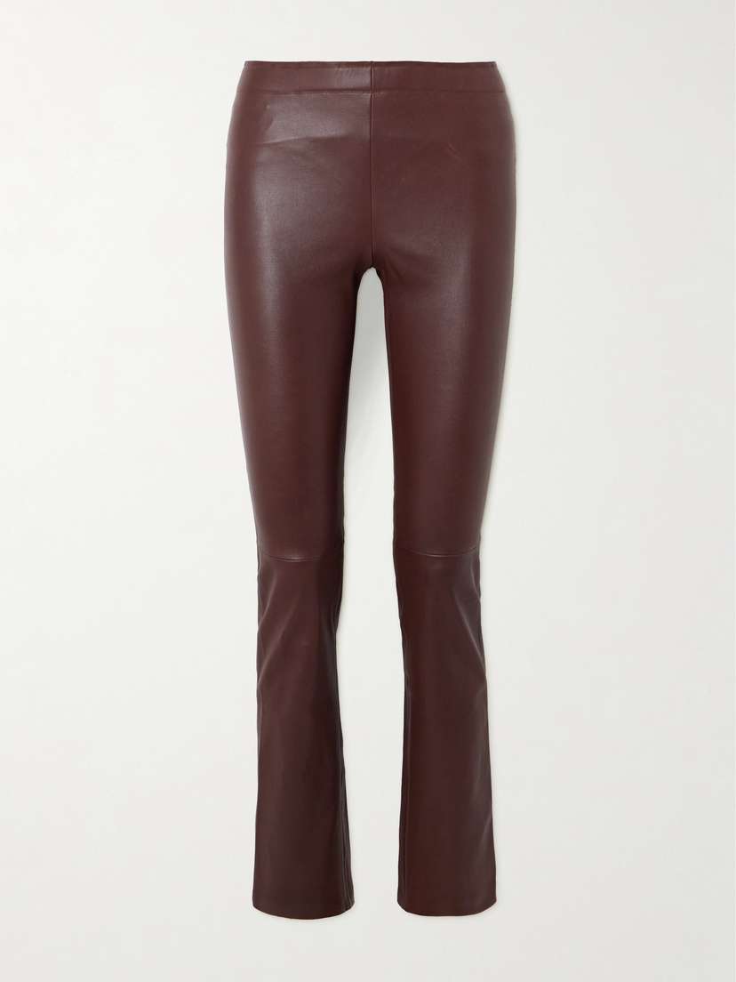 STOULS Jp Paneled Leather Flared Pants