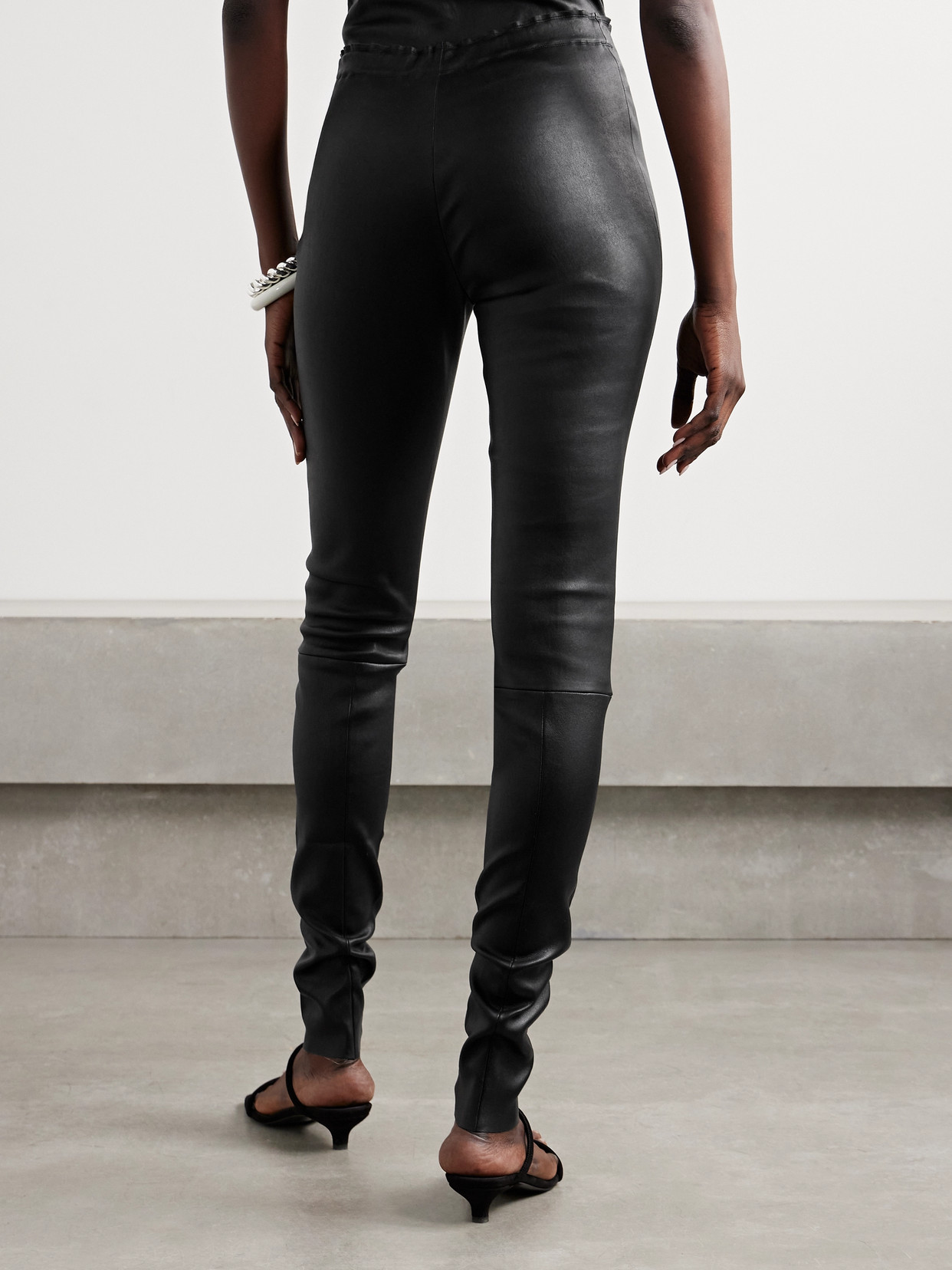 Stouls Carolyn Leather Leggings In Black
