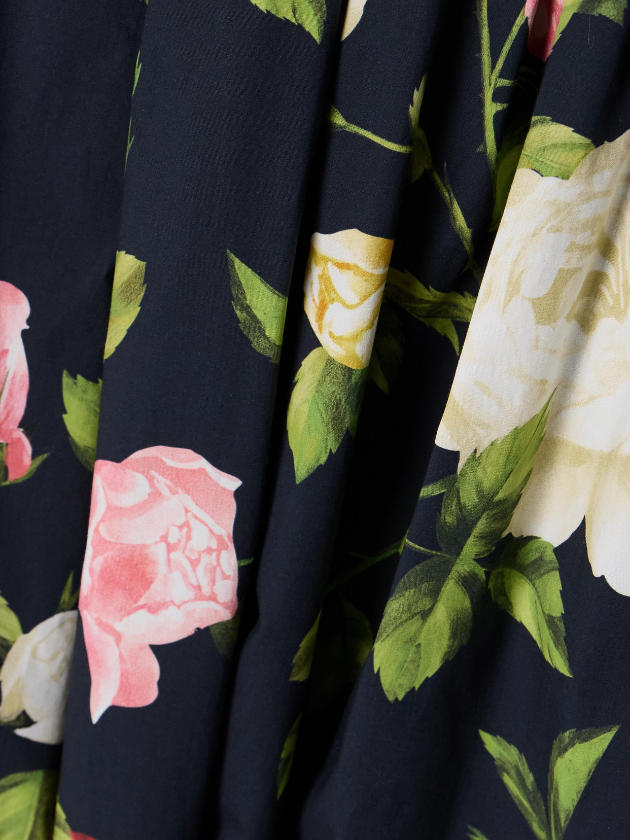 Oscar De La Renta Wrap-effect Floral-print Cotton-blend Poplin Midi Dress In Green