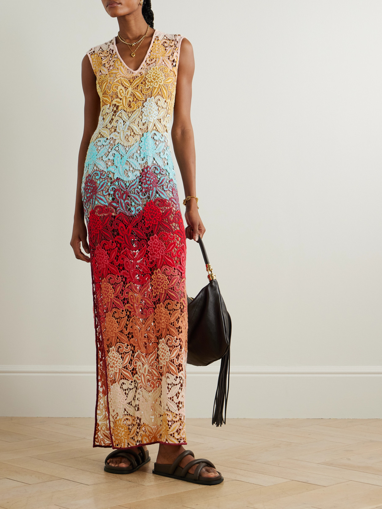 ETRO MACRAMÉ MAXI DRESS 