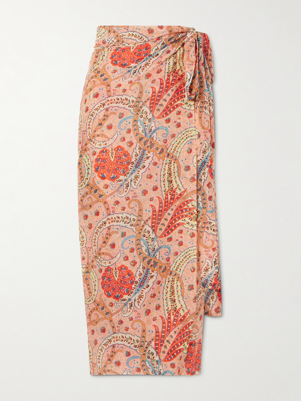 Etro Paisley-print Cotton And Silk-blend Voile Pareo