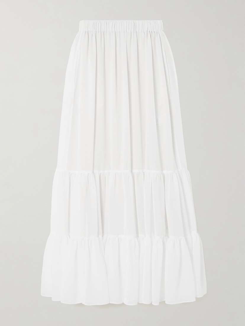 Etro Tiered Jacquard Maxi Skirt