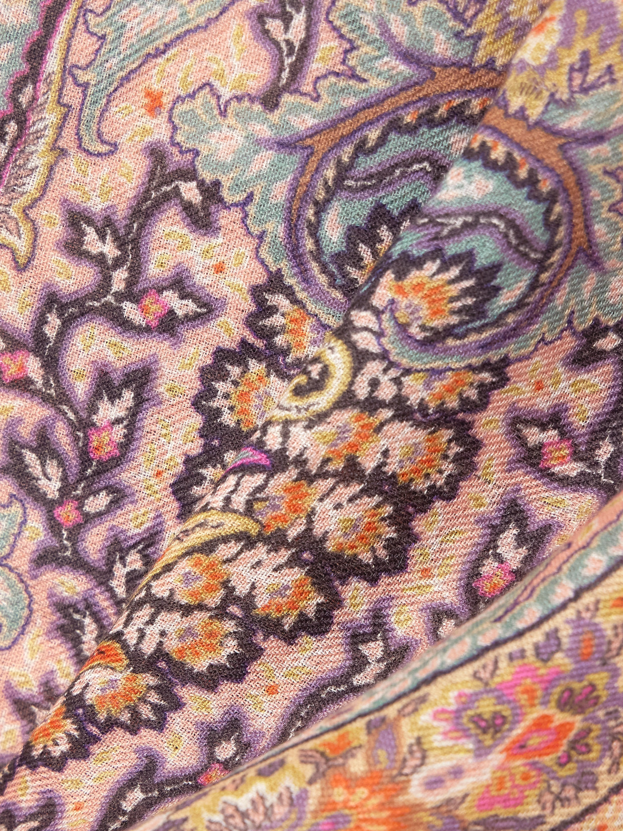 Etro Paisley-print Wool, Cashmere And Silk-blend Scarf