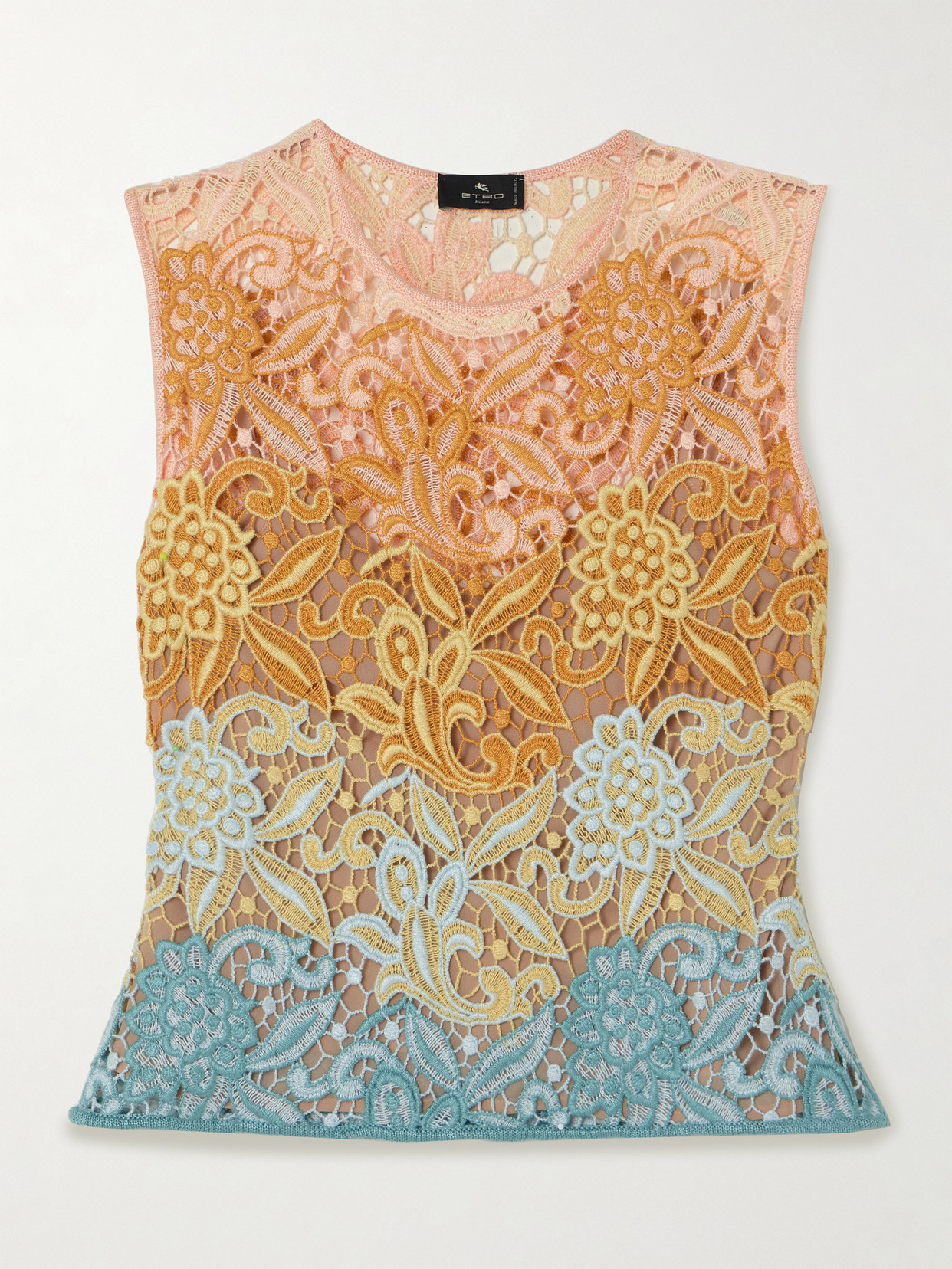 Etro Cropped Macramé Top