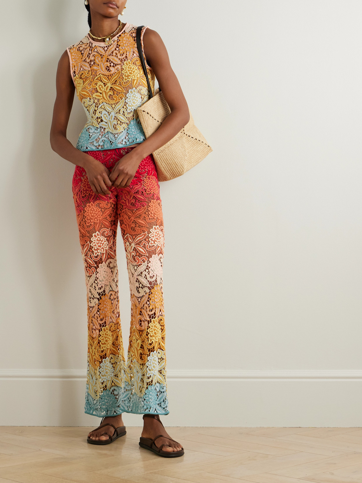 Etro Cropped Macramé Top