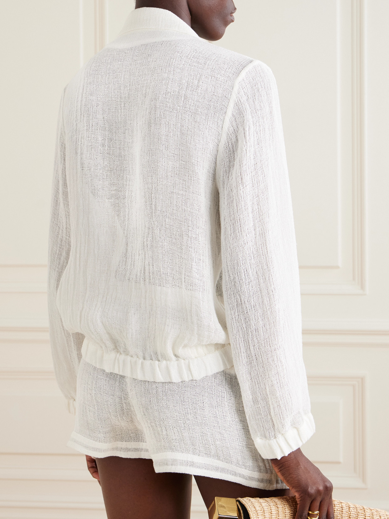 LE KASHA SAMALUT ORGANIC LINEN-GAUZE SHIRT 