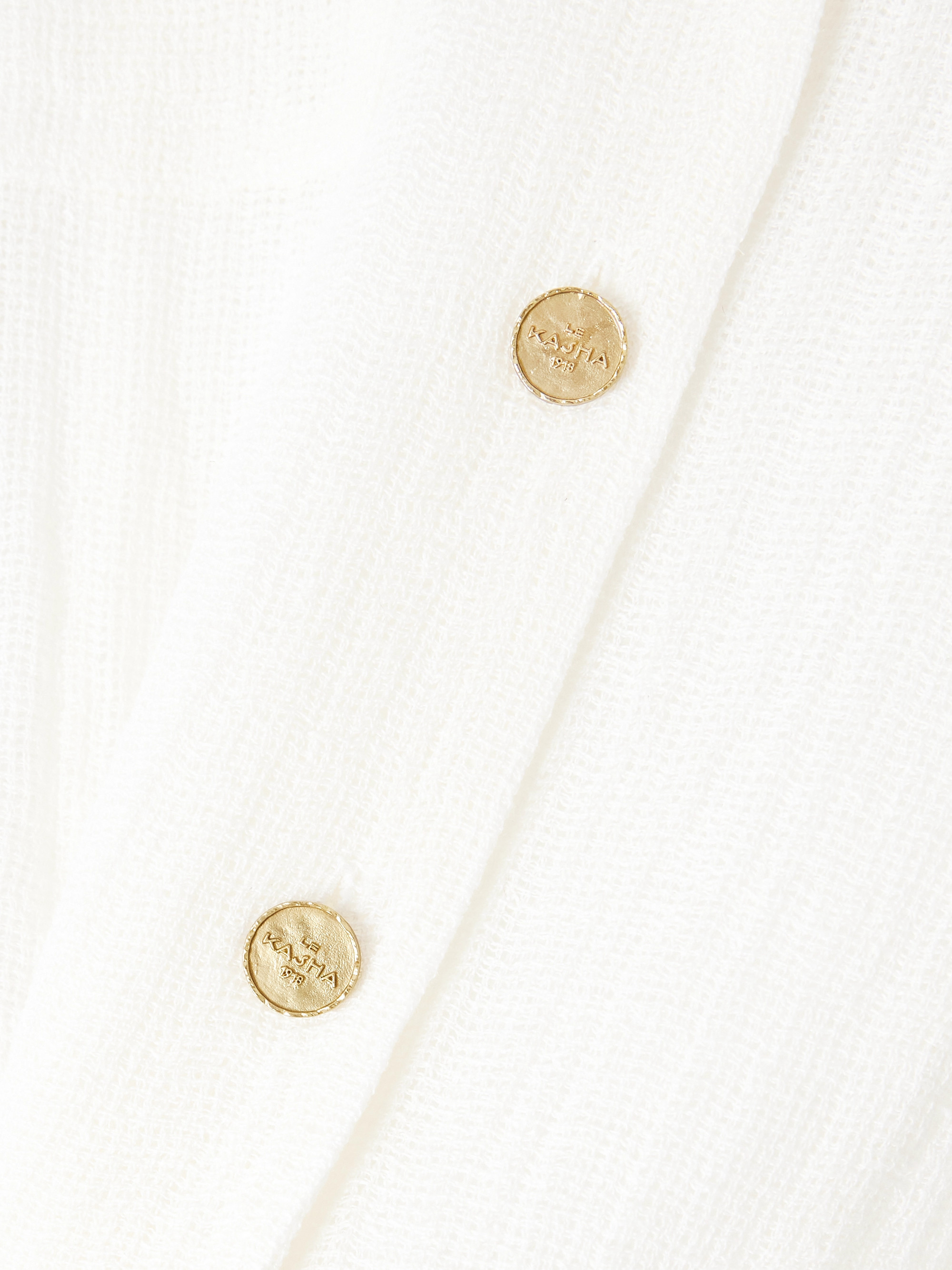 Le Kasha Samalut organic linen-gauze shirt