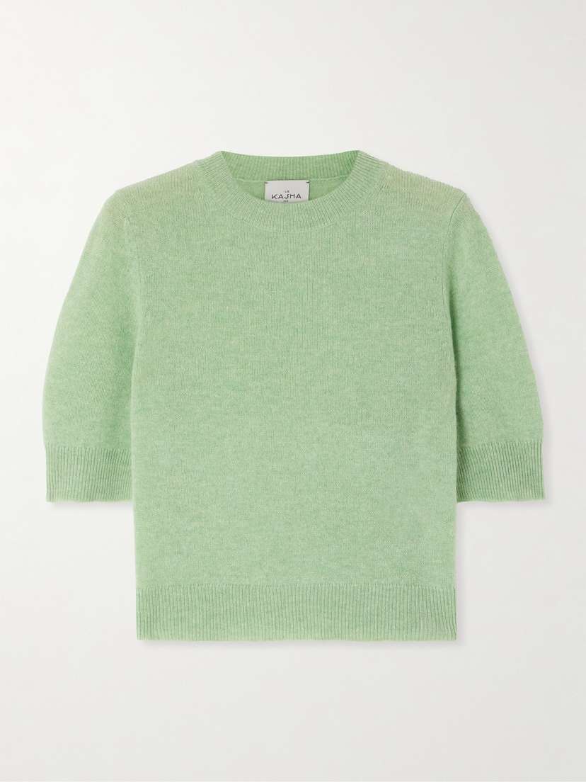Le Kasha Chypre Cropped Organic Cashmere Sweater