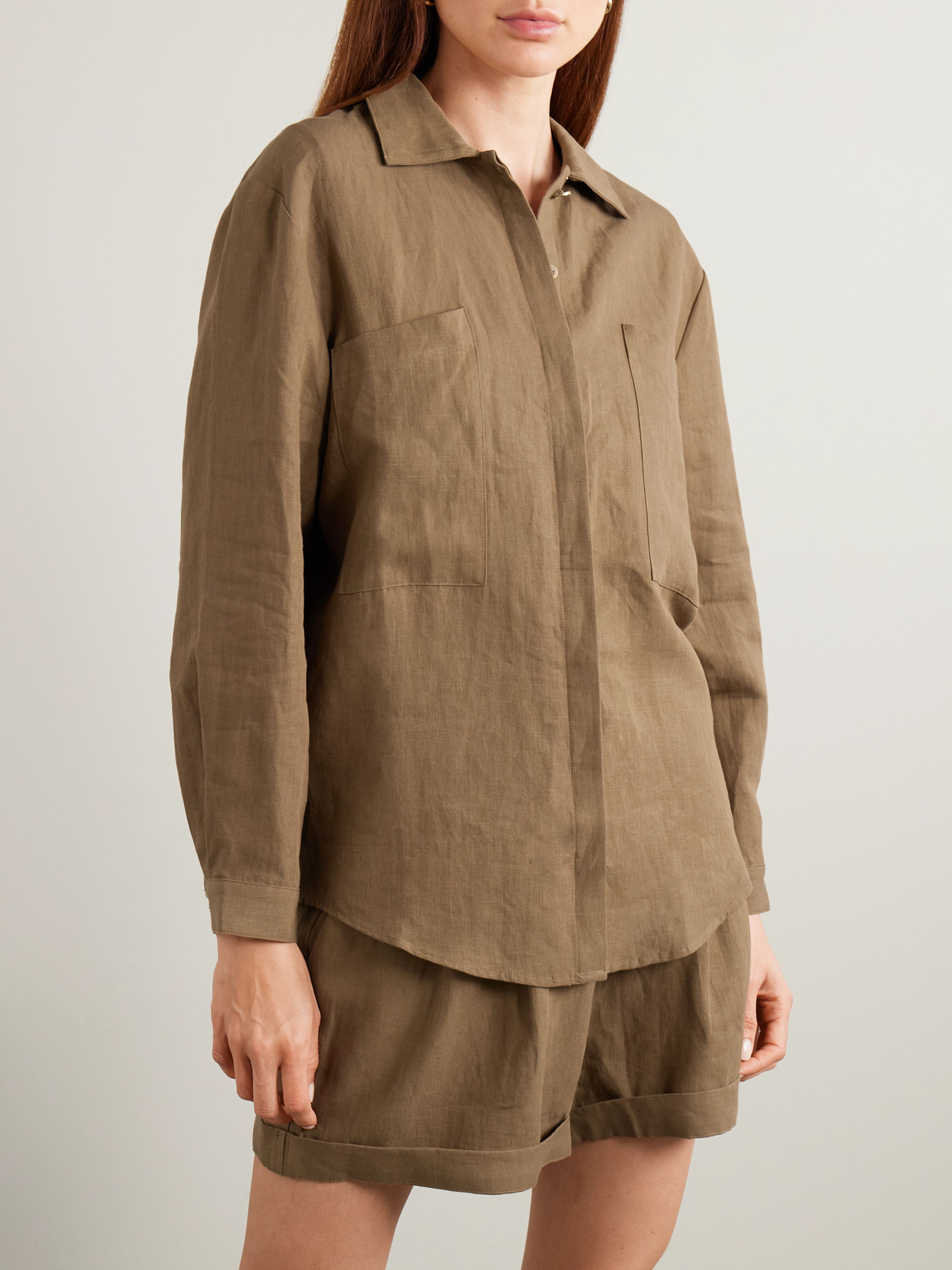 LE KASHA FAIYUM LINEN SHIRT