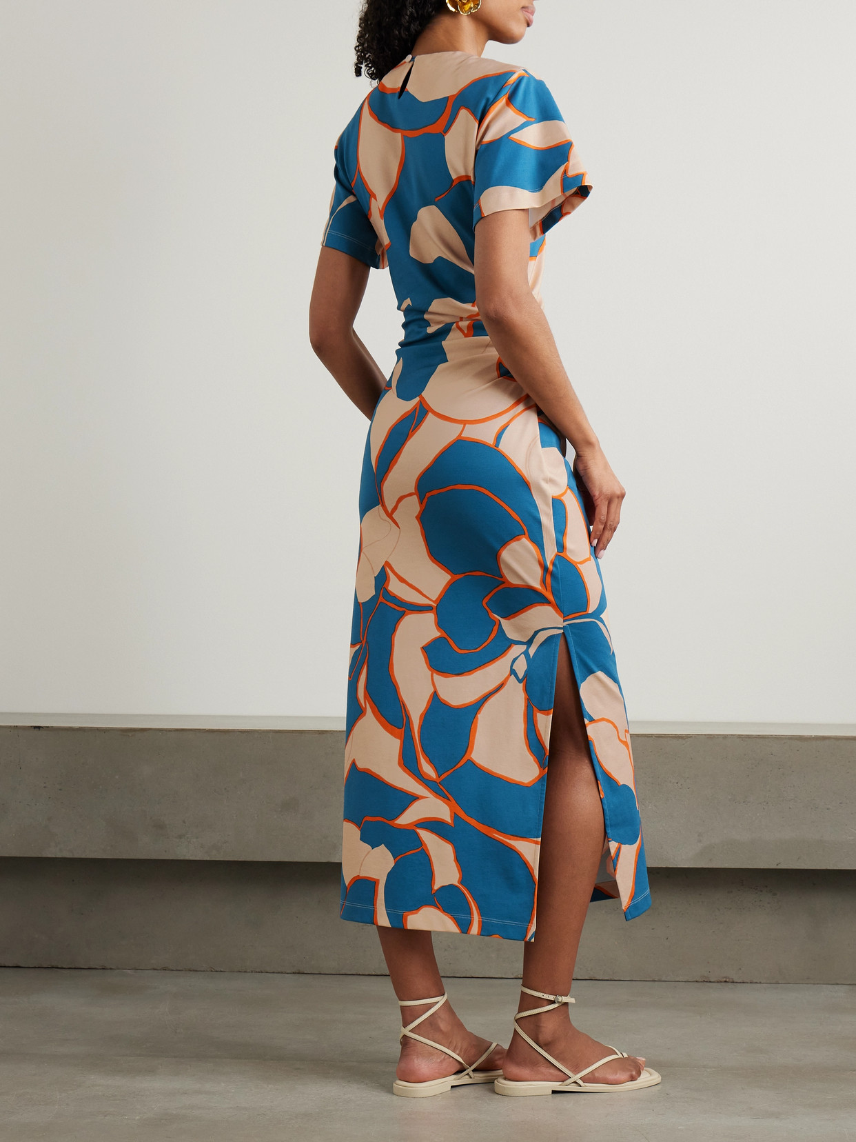 La Doublej X Lela Dress Dea Dahlia Sweater In Blue