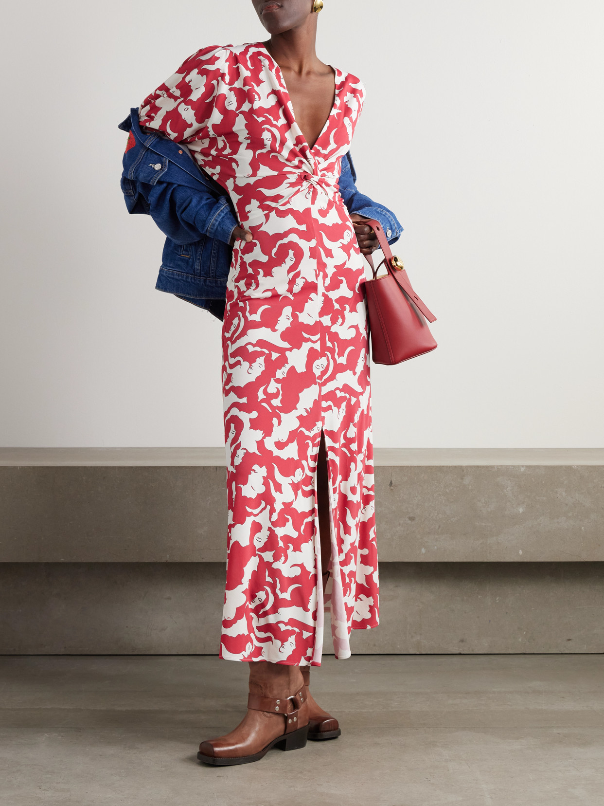 La Doublej X Xx Dress Mamma In Red
