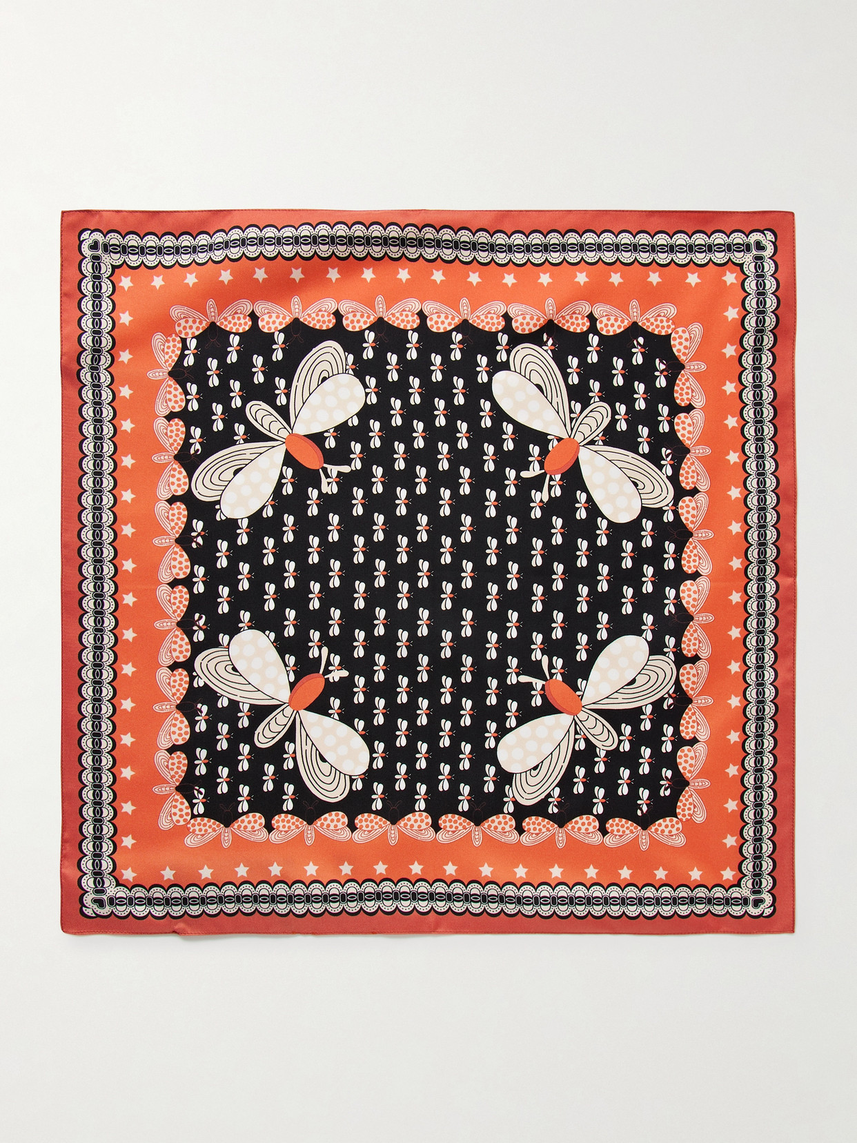 La Doublej Abstract-pattern Scarf In Multi