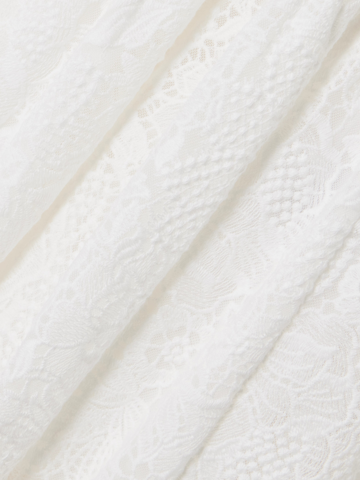 Tiered Cotton-Lace Midi Skirt