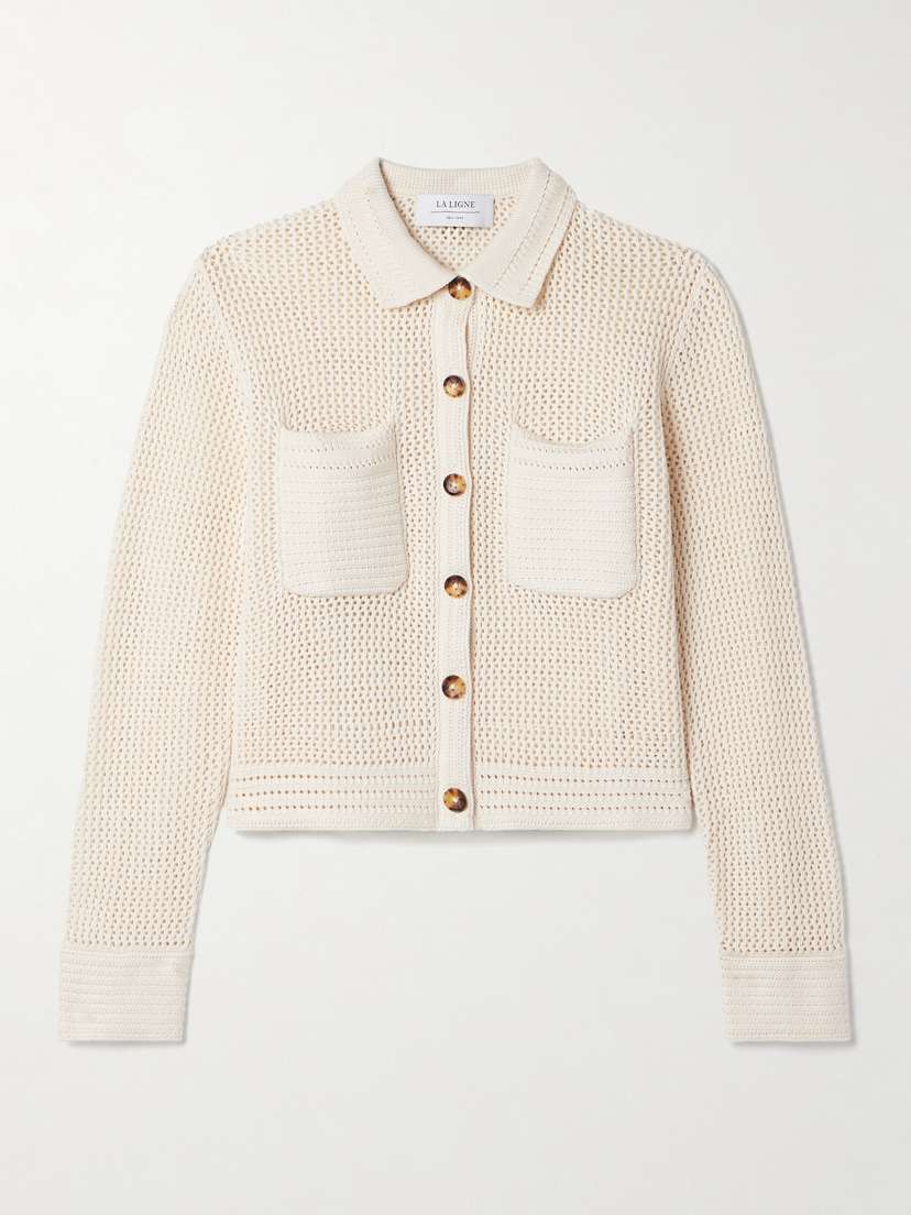La Ligne Jane Crocheted Cotton-blend Shirt