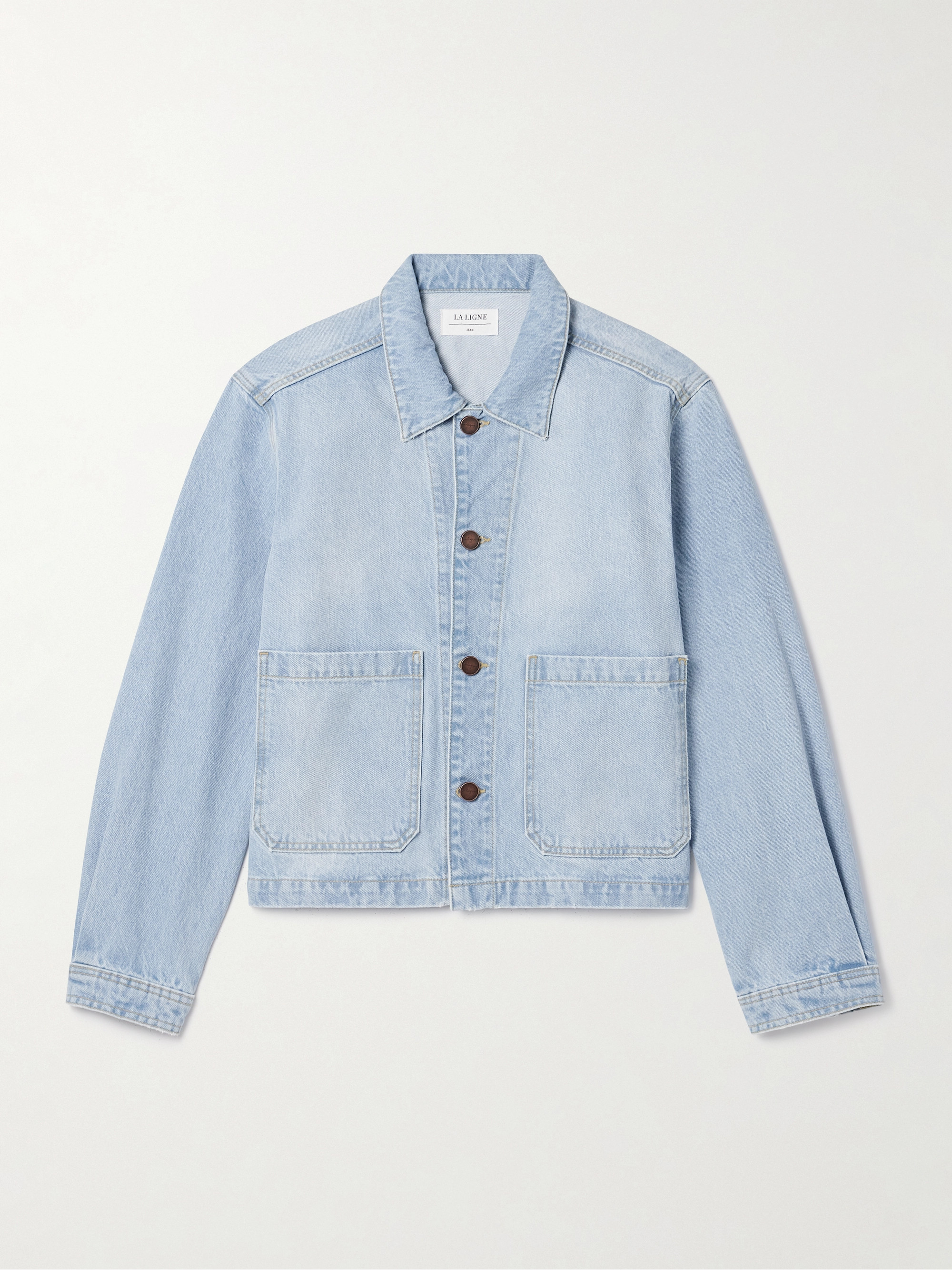 La Ligne Val cropped denim jacket