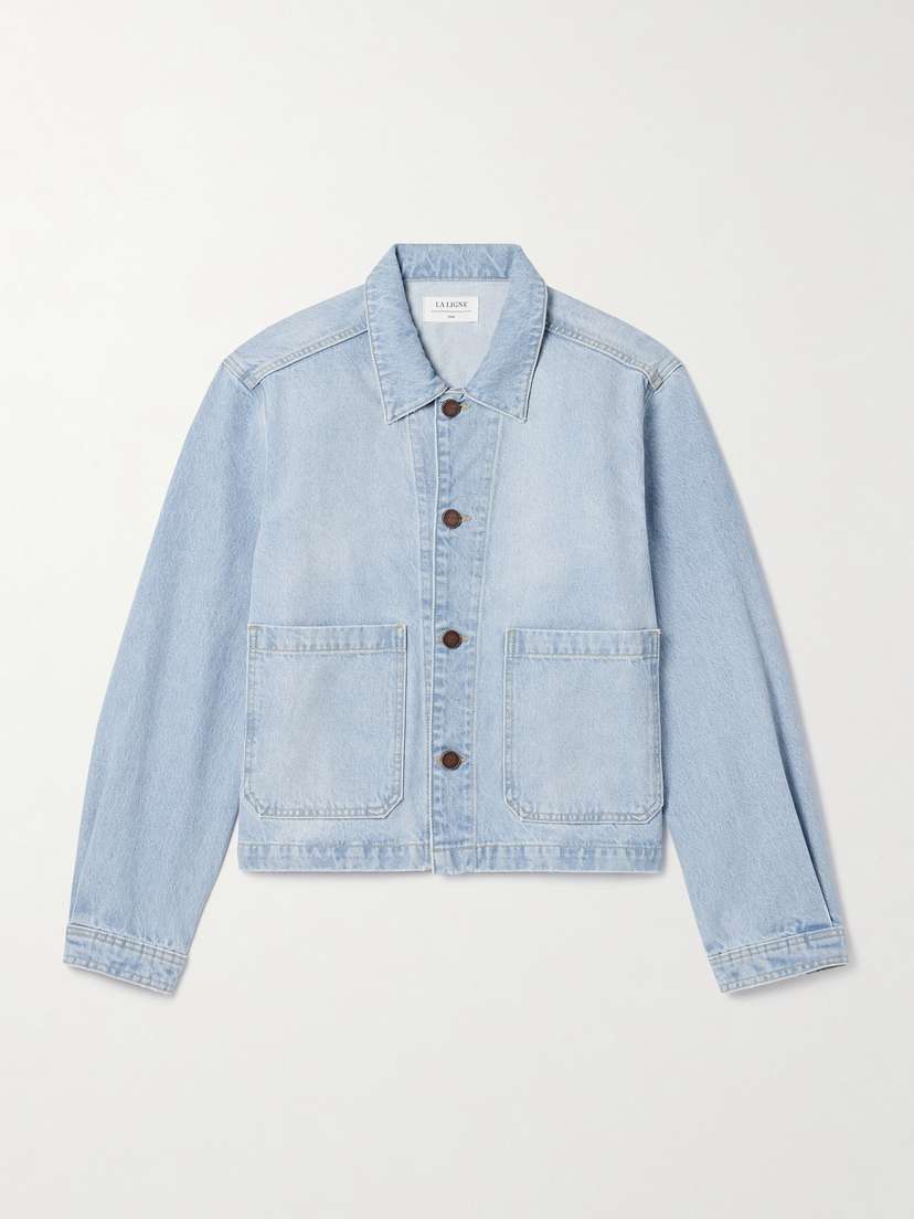 La Ligne Val Cropped Denim Jacket