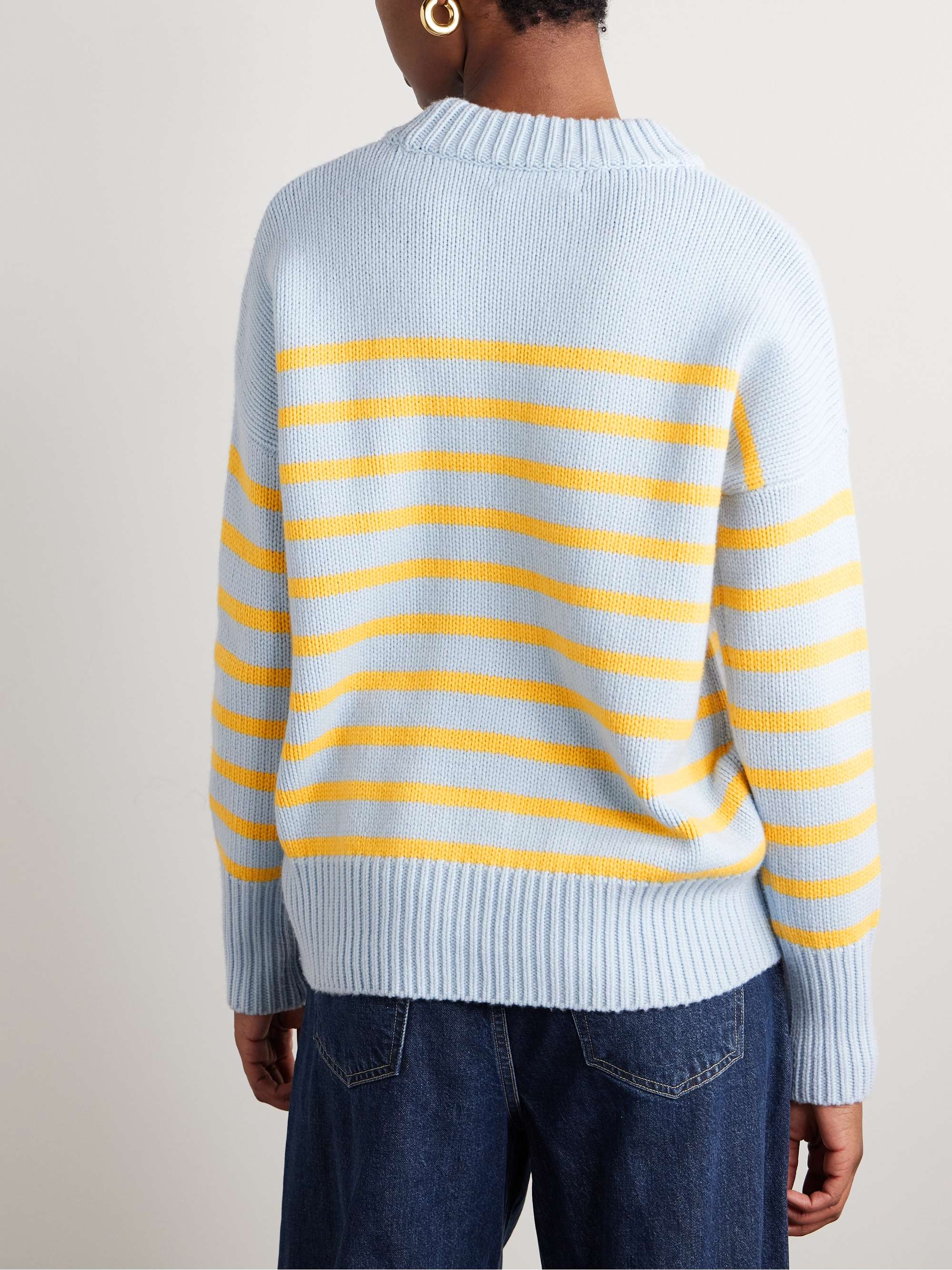 LA LIGNE Marin striped wool and cashmere-blend sweater
