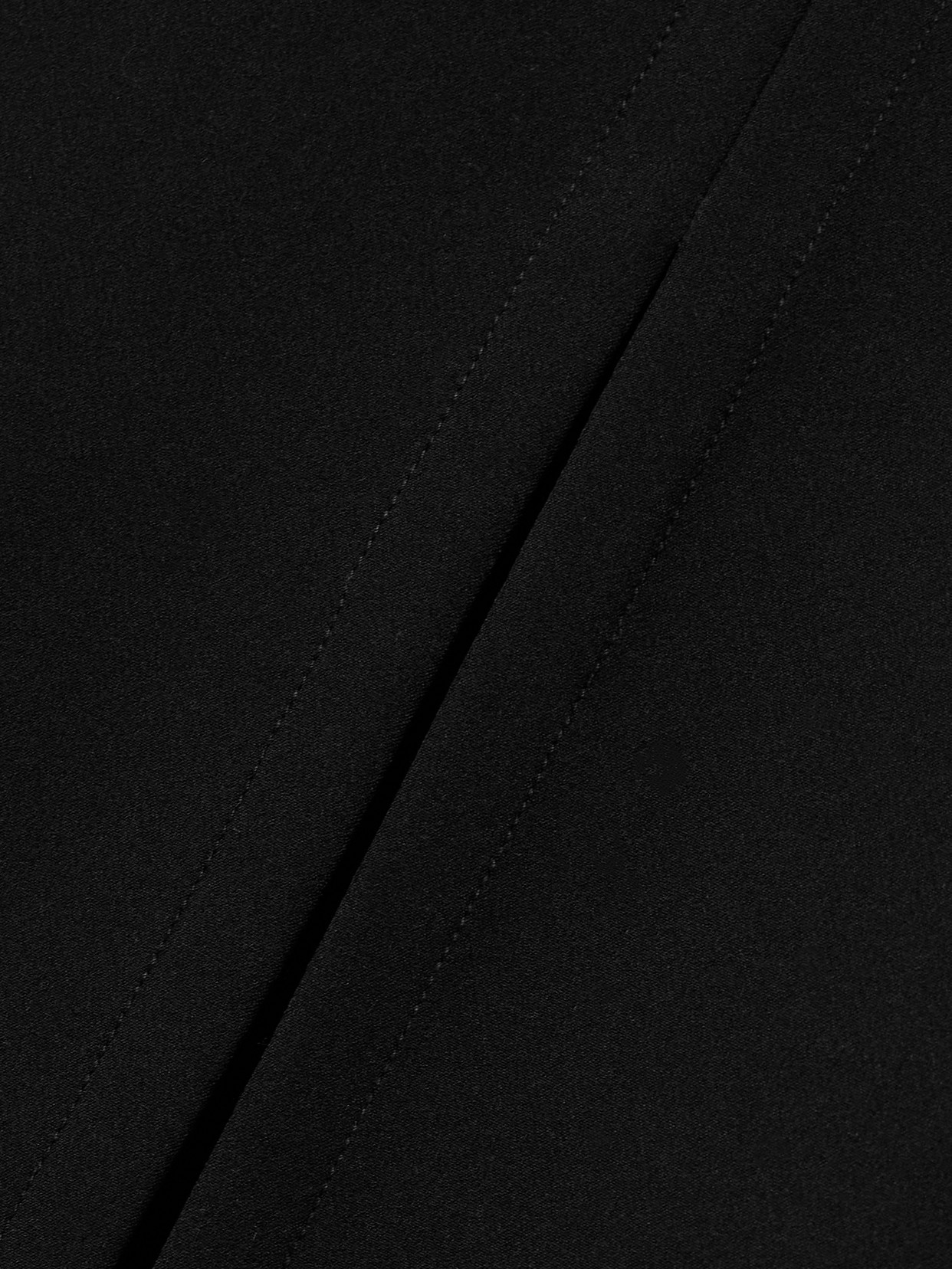 La Ligne Colby Stretch Recycled-crepe Midi Skirt In Black