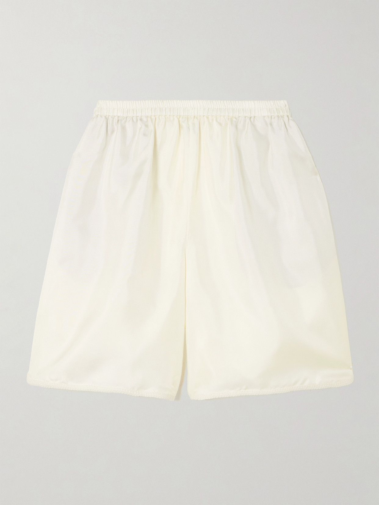 Rohe Silk Shorts In Cream