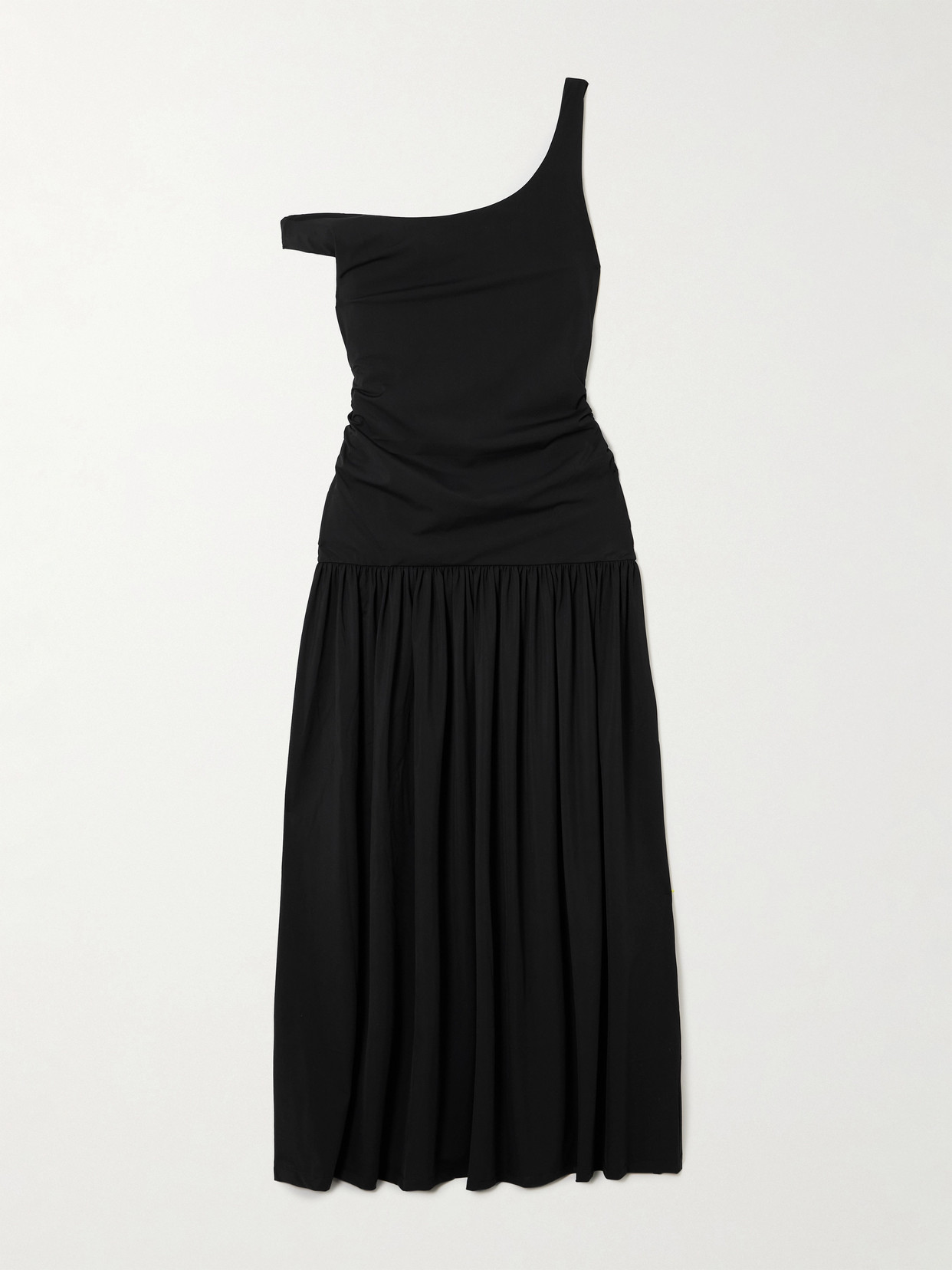 RÓHE - Off-the-shoulder Ruched Gathered Stretch-jersey Maxi Dress - Black